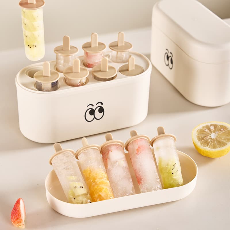 Ice Cream Mold With Lid, Household Children's Food Grade Popsicles Ice Cream Homemade Ice Cream Mold