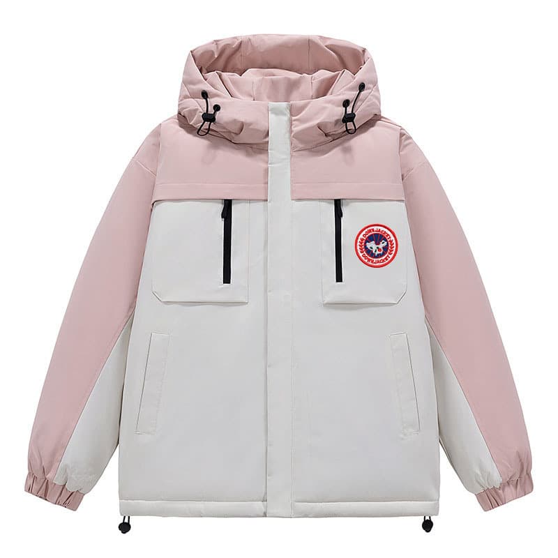 Vêtements pour hommes 24 hiver nouveaux hommes et femmes coupe-vent chaud court petite veste ronde
