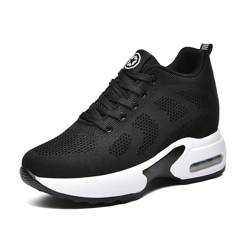 New mesh breathable inside increase women's shoes thick soles large size shoes small size women casual shoes small white shoes