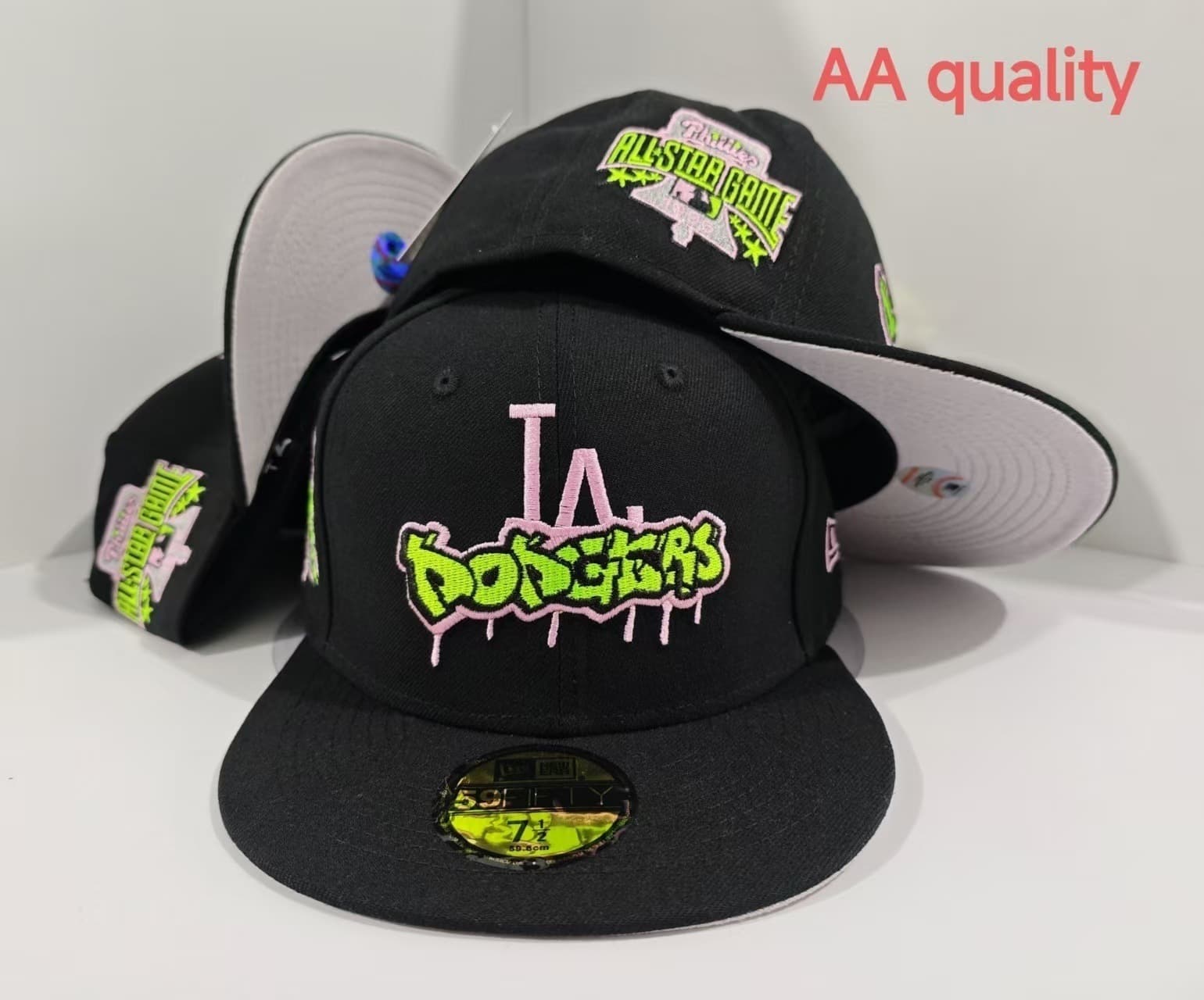 Casquette de baseball tendance 2025, modèle AA, taille unique, visière plate, idéale pour les équipes de commerce extérieur transfrontalier.