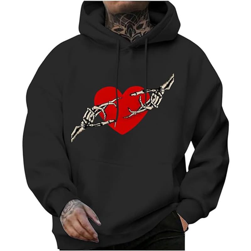 Men's Hoodie 2025 Autumn And Winter New Item Large Loose Hooded Long Sleeved Men's Shoulder Sleeves