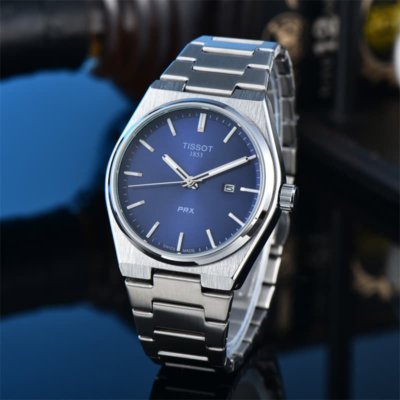 Montres pour hommes TISSOTITY 1853 Montre à quartz en acier inoxydable Montres-bracelets pour hommes Montre de luxe lumineuse étanche PRX WATCH