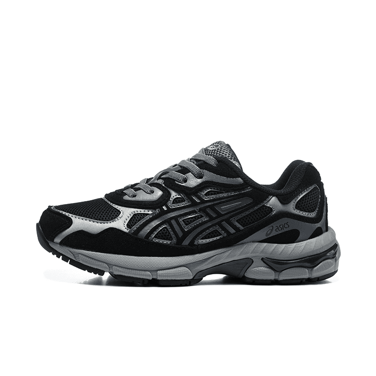 Chaussures de running rétro Asic NYC Series pour enfants, tige en daim et mesh, chaussures de sport respirantes et amortissantes pour enfants