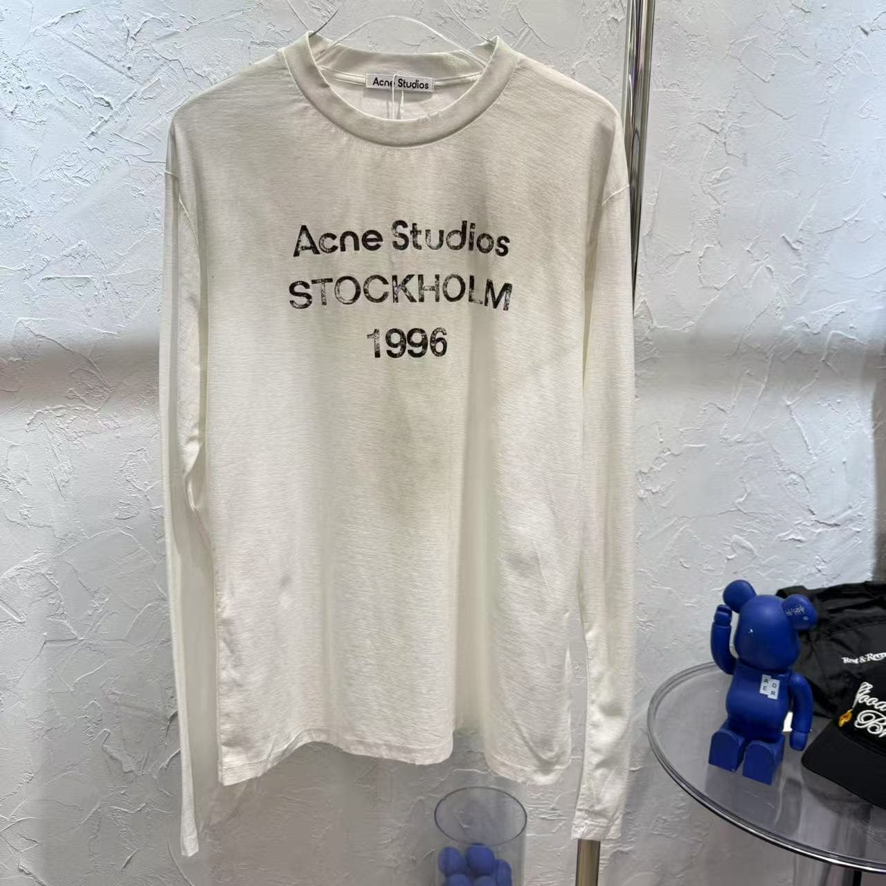 25SS 1996 Classic Dstruction Commmorativ Lazy Rlaxd Long Slv Sun Protction Lightwight Bas T-Shirt Couplel