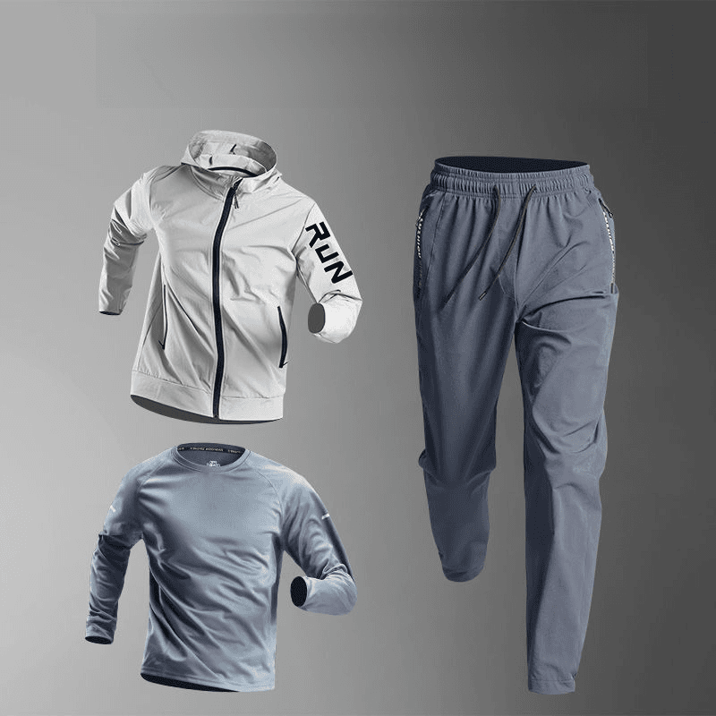 Running Men's Morning Running Fitness Outdoor Sports Quick Drying Autumn And Winter Coat Training Suit Equipment