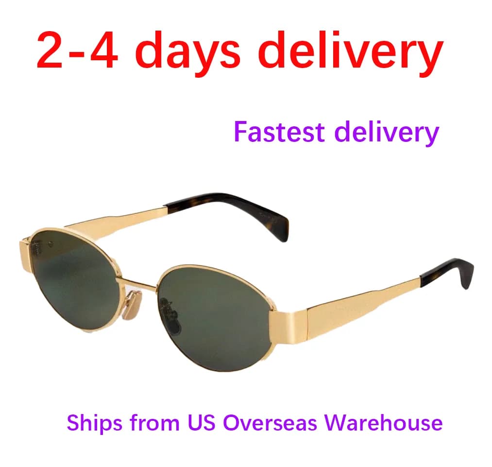 designer sunglasses Man Women Classic Polygon Metal Oval Unisex Designer Goggle Beach Sun Glasses Retro Frame Design