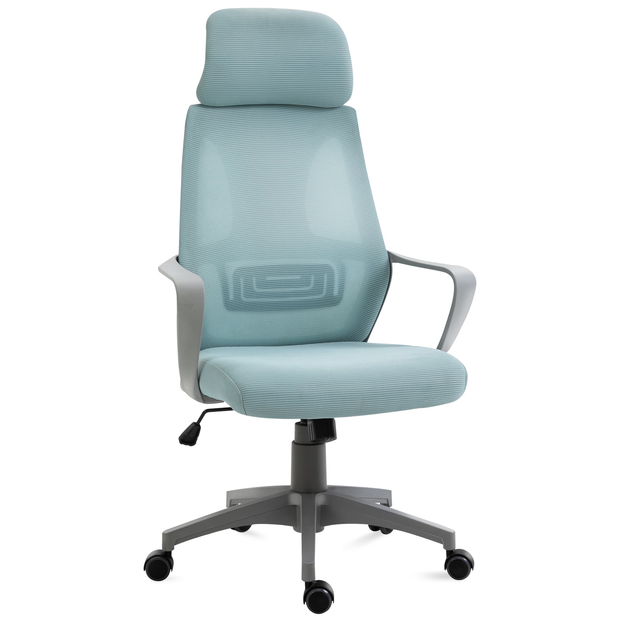 Chaise Vinsetto Ergonomique Chaise de Bureau Inclinable Hauteur Réglable 64x55x116-126 cm Bleu