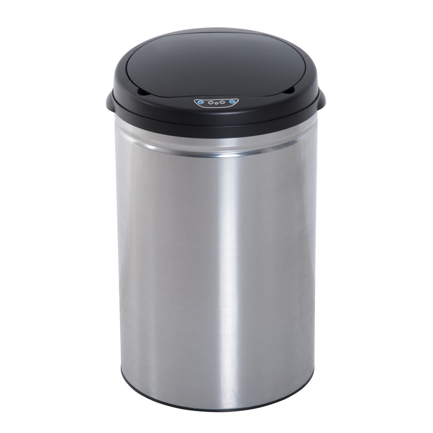 HOMCOM Poubelle Automatique à Capteur en Acier Inoxydable avec/sans Seau Intérieur rond 30 L