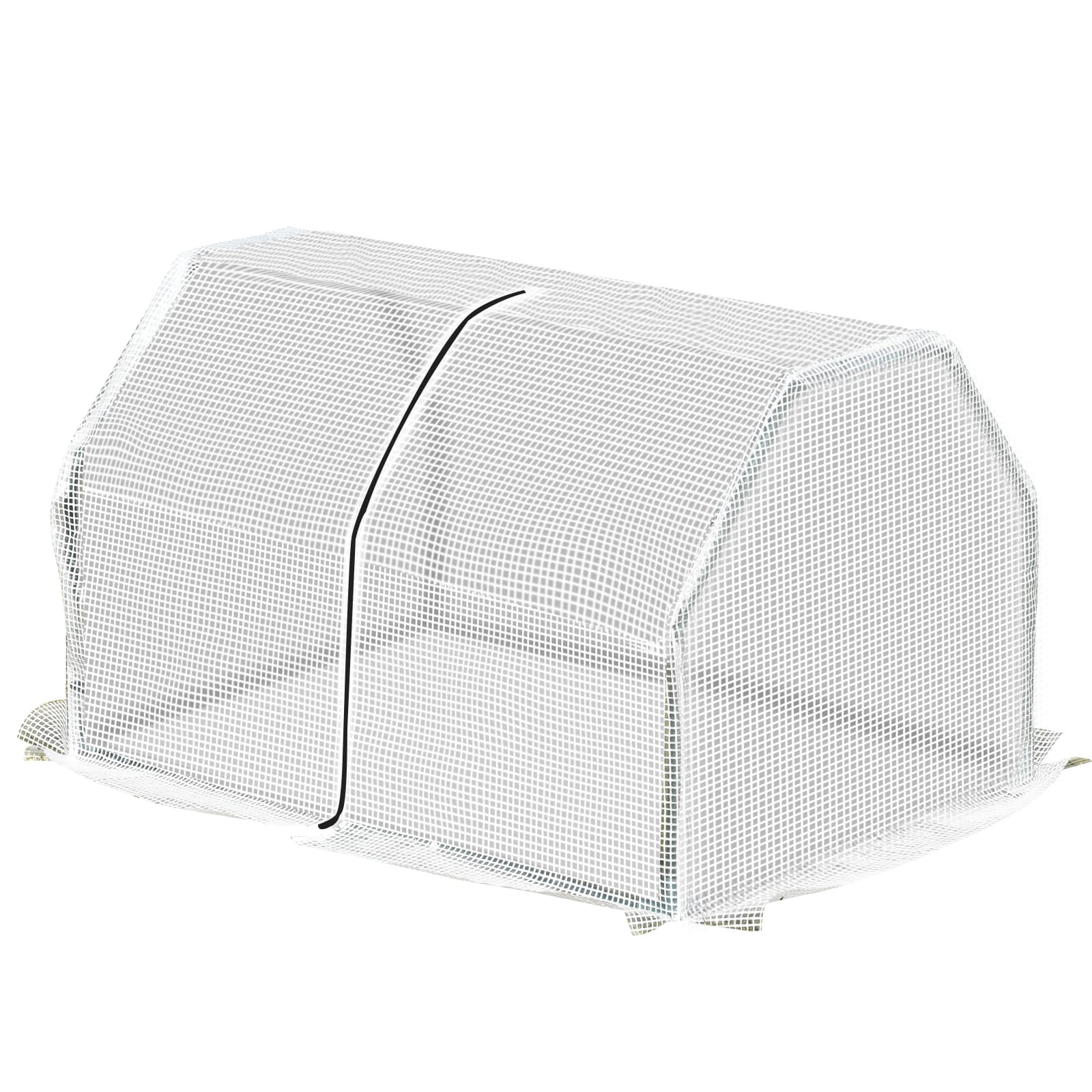 Outsunny Mini Serre, résistant aux intempéries, facile à transporter, 99 cm x 71 cm x 60 cm, Tunnel à film, Vert