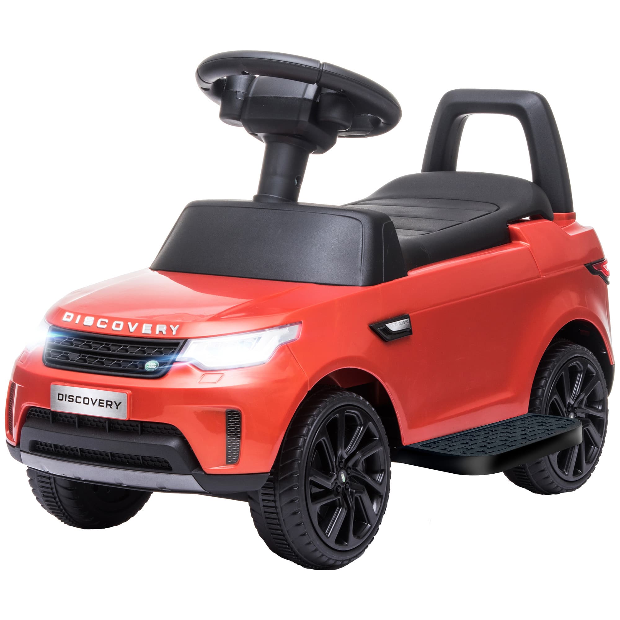 AIYAPLAY Voiture électrique enfants sous licence Land Rover, voiture porteur enfants glissante, avec phares, klaxon et musical