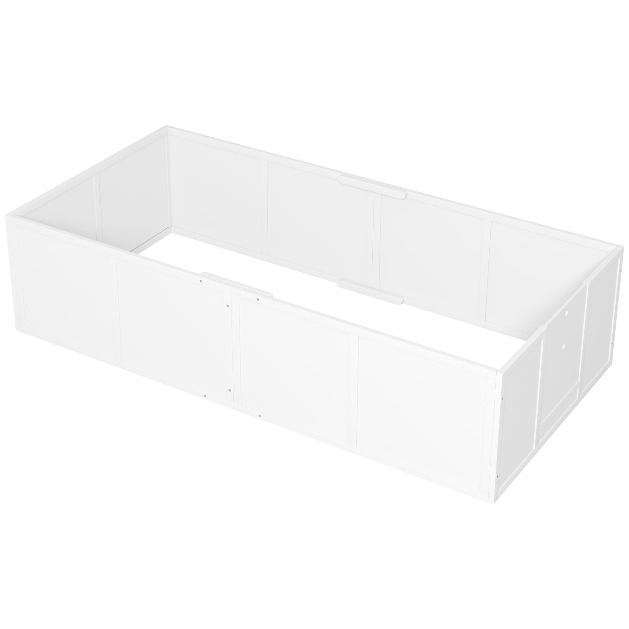 PawHut Boîte de mise bas pour chiens chiots, parc mise bas avec porte à hauteur réglable, pour grands chiens, 196 x 96 x 48 cm