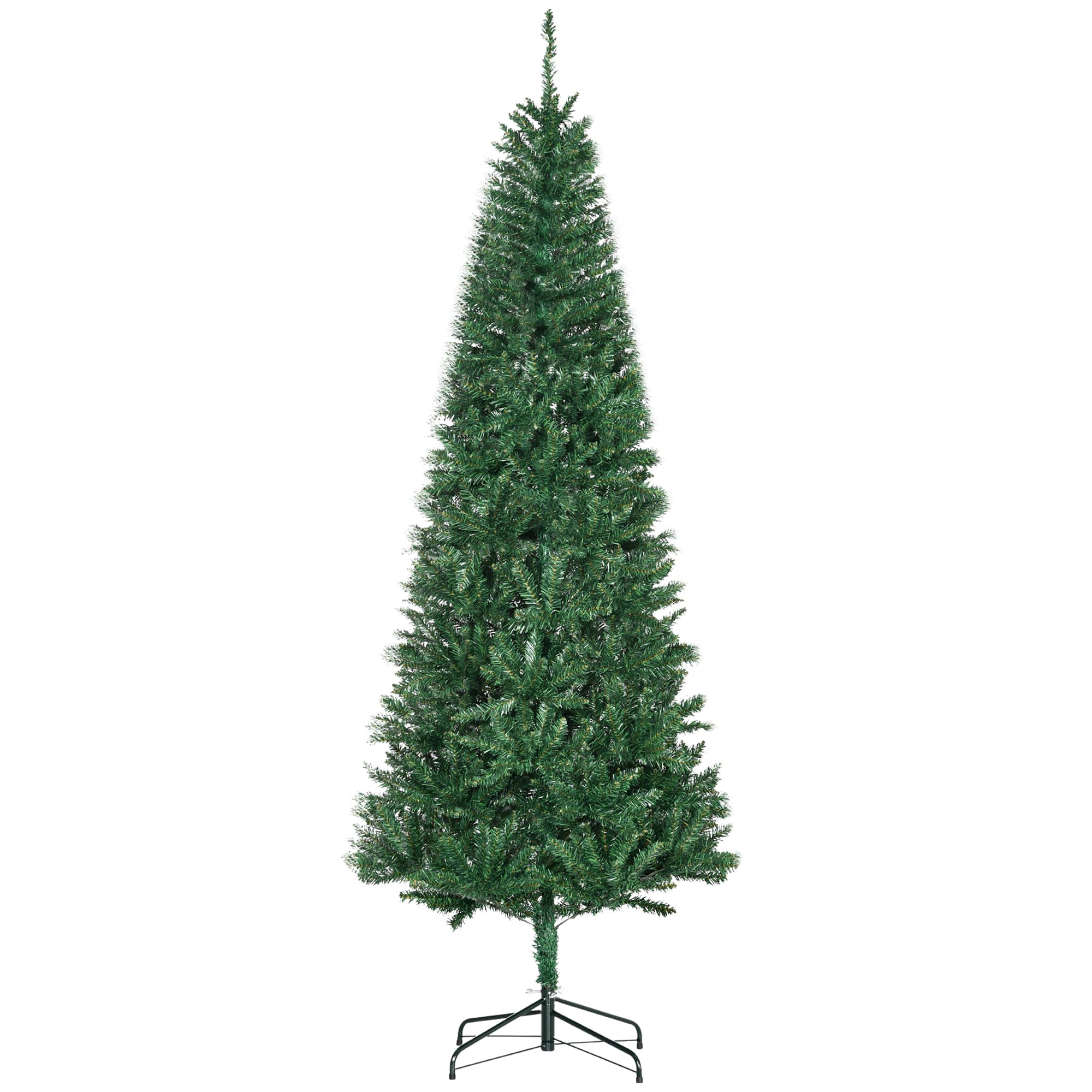 HOMCOM Sapin de Noël sapin artificiel Ø 91 x 210H cm 865 Branches épines Imitation Nordmann Grand réalisme Vert Aosom France