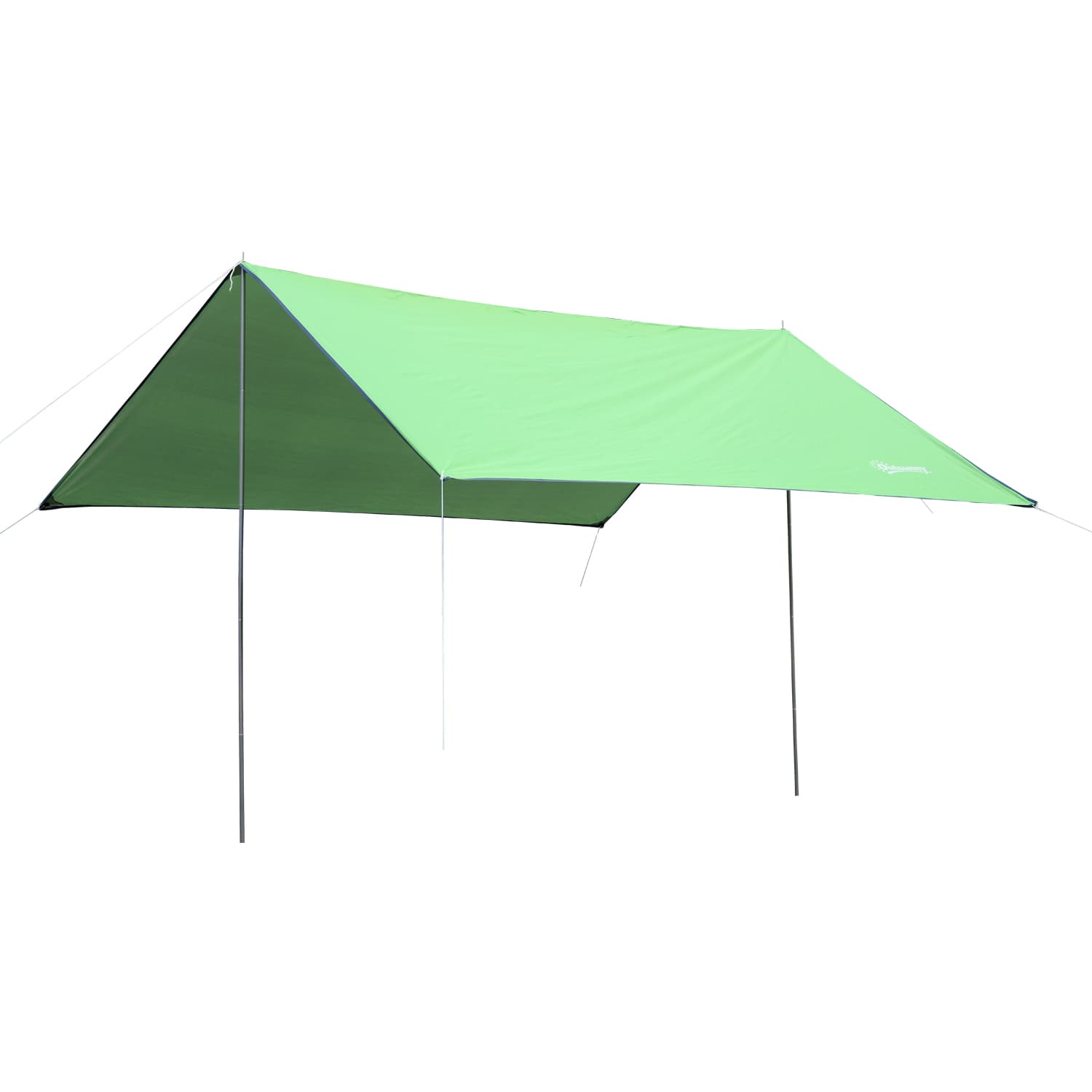 Bâche Anti-Pluie Tarp Toile de Tente Abri de Camping Sac de Transport Polyester Imperméable 3 x 3 m Vert