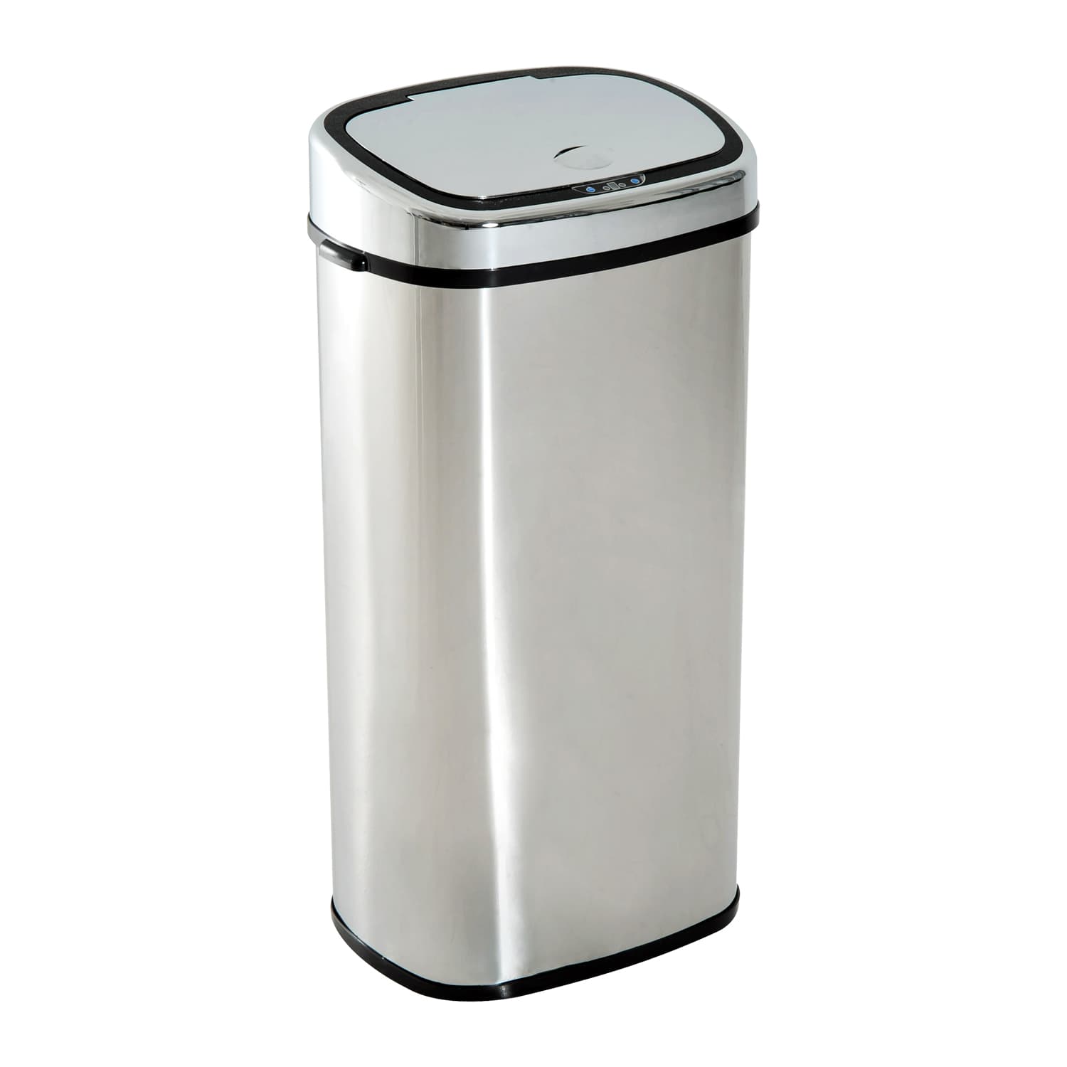 HOMCOM Poubelle Sensor Automatique Design Original 68 Litres pour Cuisine Bureau Sale Office Acier Inox