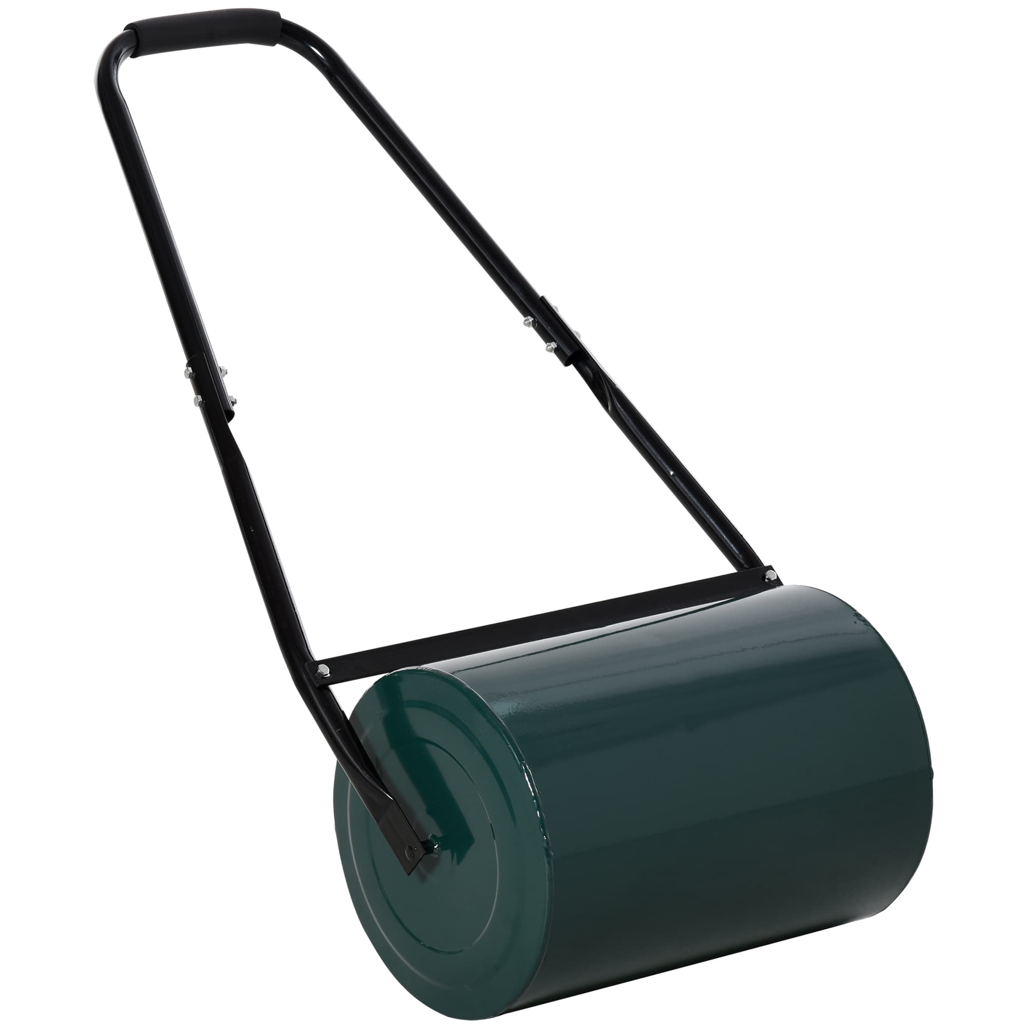 Outsunny Rouleau à Gazon de Jardin Robuste Grande capacité 30 L dim. 104L x 42l x 30H cm Vert
