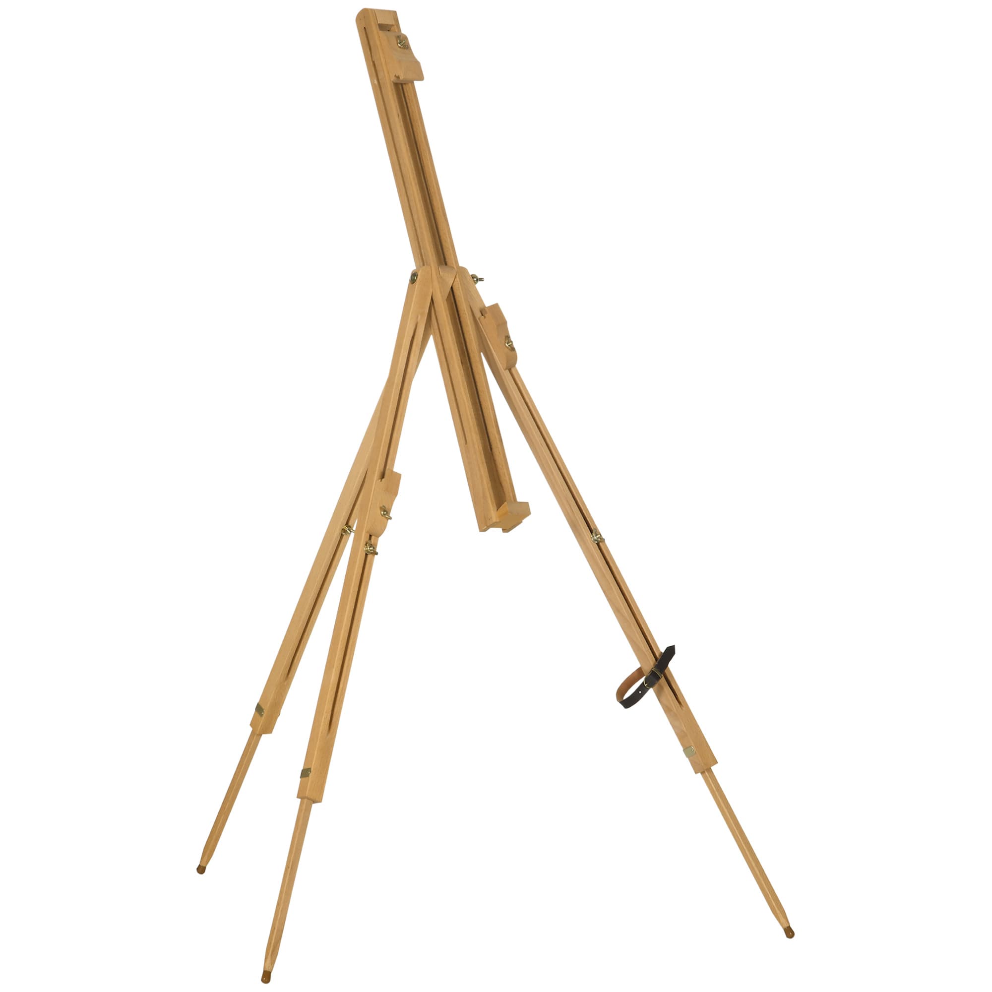 Vinsetto Chevalet d'artiste en bois sur pieds pliable portable supporte des toiles jusqu'à 66/107 cm bois naturel