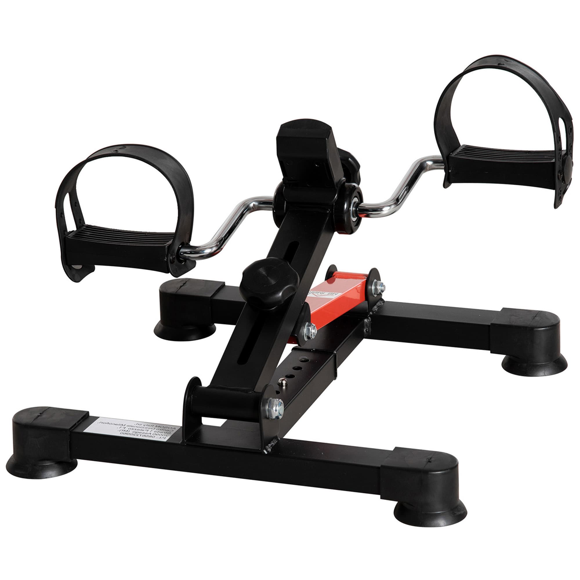 HOMCOM Pédalier d'appartement mini vélo d'appartement résistance ajustable écran LCD 33-43 x 40 x 24,5-34,5 cm en acier noir