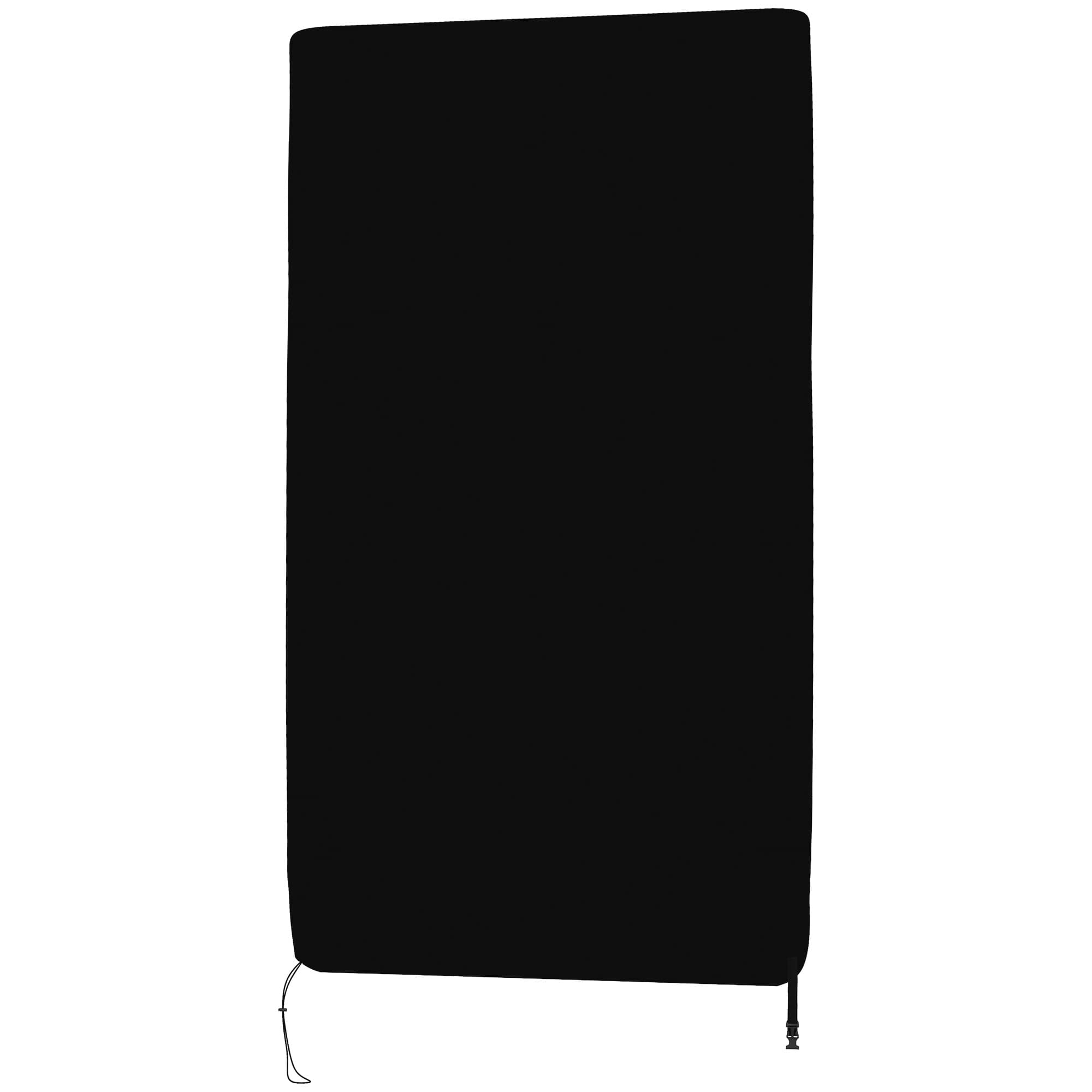 SPORTNOW Housse de table de tennis de table ping-pong avec fermeture éclair anti-UV et housse imperméable Noir