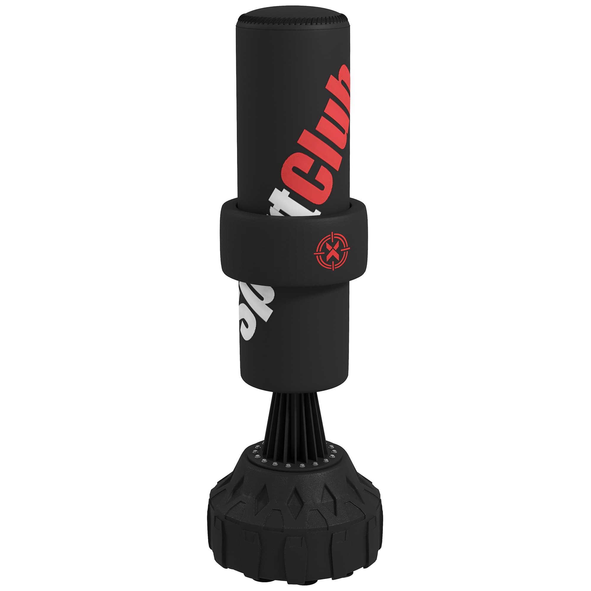 SPORTNOW Sac de boxe sur pied autoportant cible réglable en hauteur, avec Ventouses, équipement Boxe