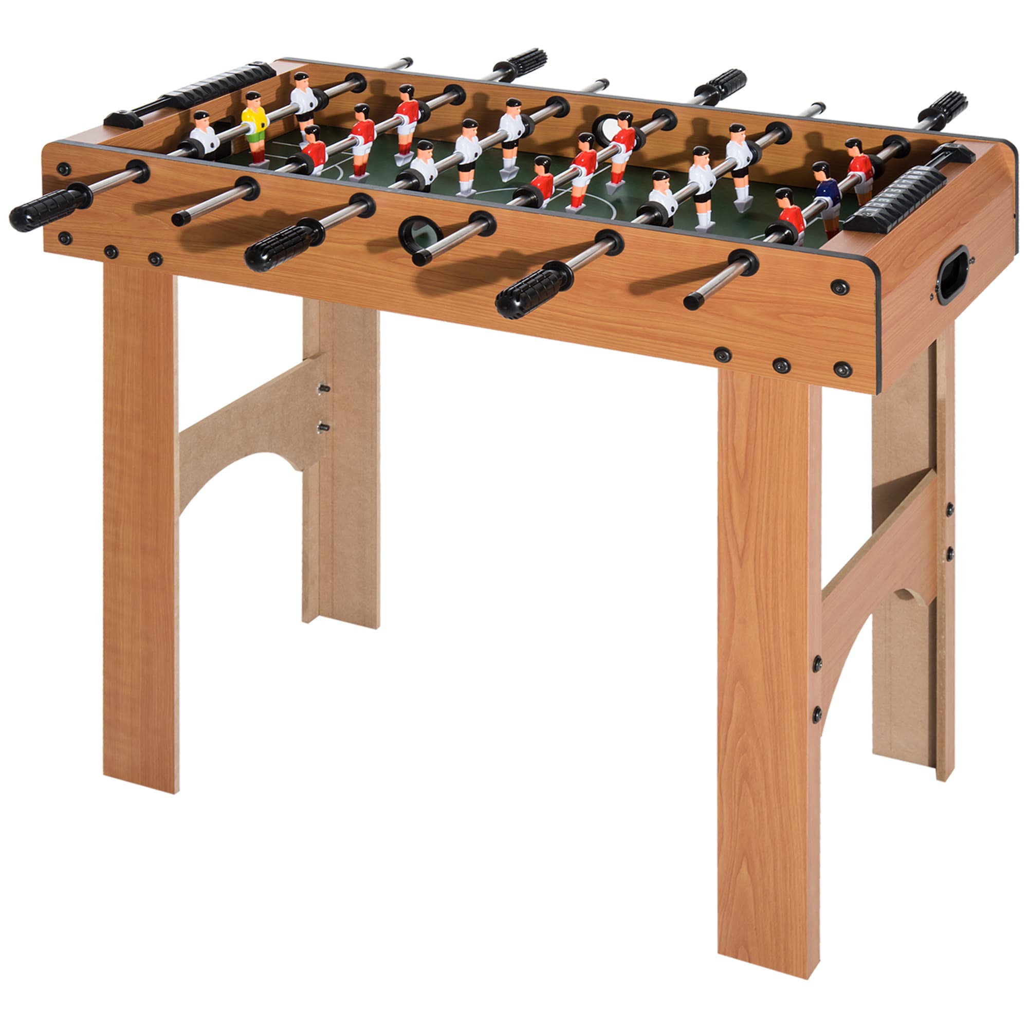 HOMCOM Baby-foot Professionnel pour Enfants et Adultes avec Barres en Bois MDF 92x46x78cm