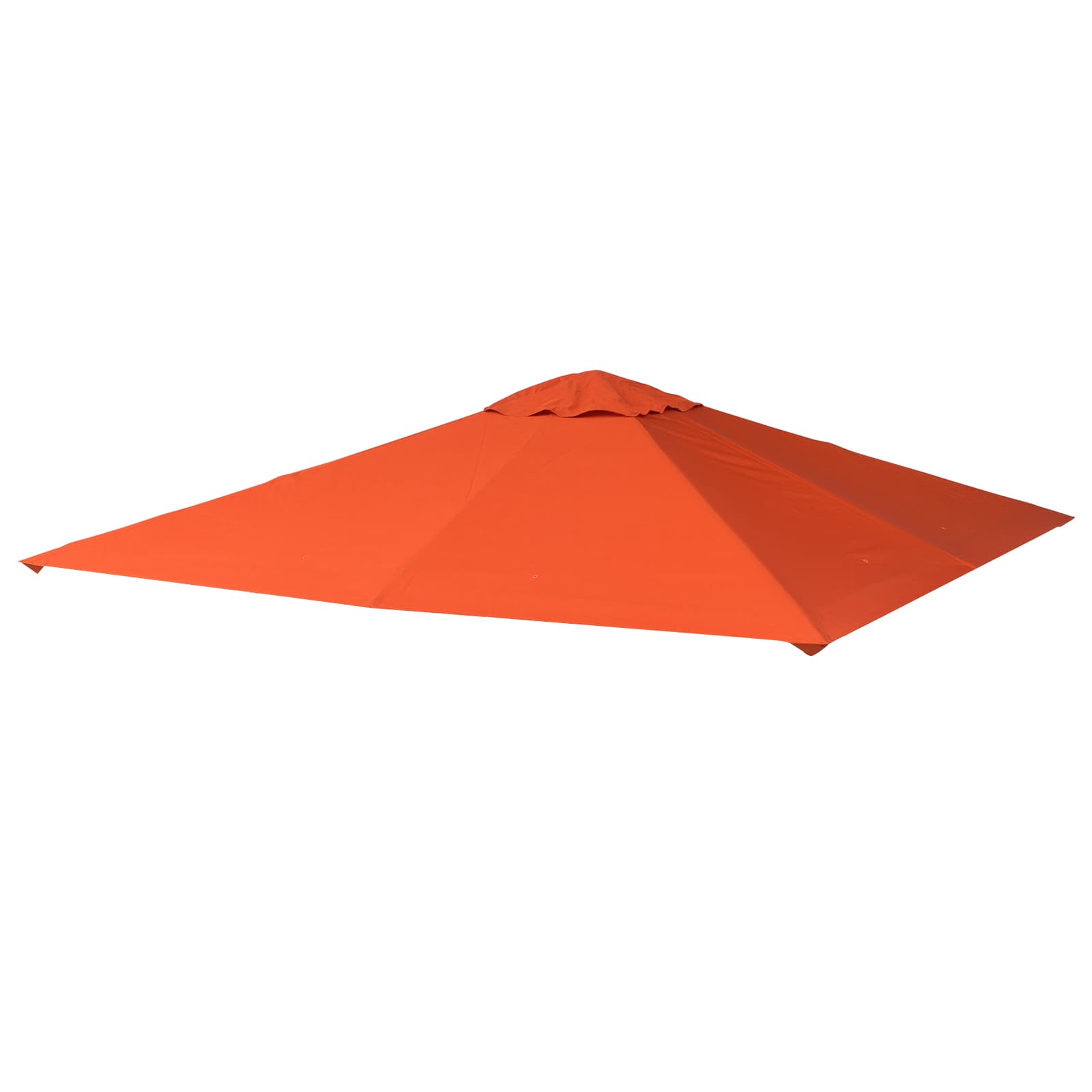 Outsunny Toit de Remplacement 3x3m Toile de Rechange pour Tonnelle de Jardin en Polyester avec Trou de Ventilation Orange