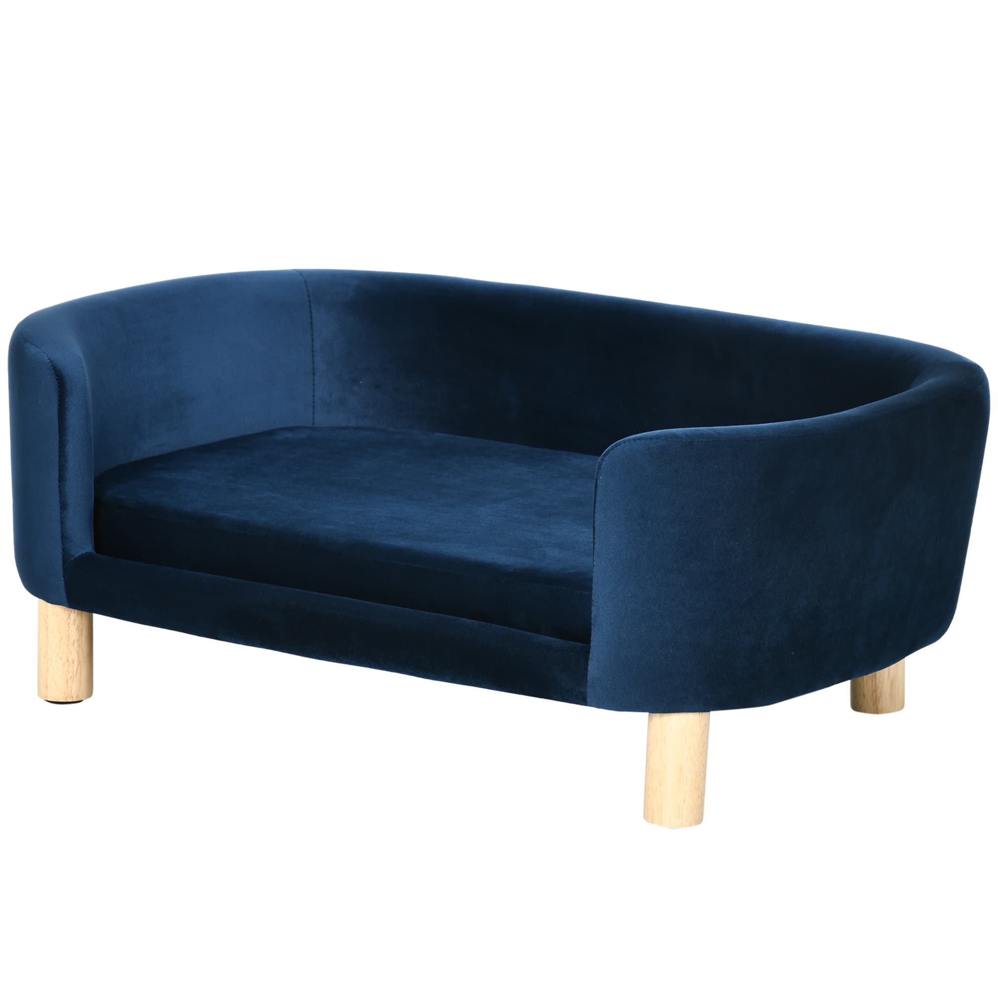 PawHut Niche pour Chiens d'Intérieur, Canapé pour Chats ou Petits Chiens Max. 10kg, Bleu
