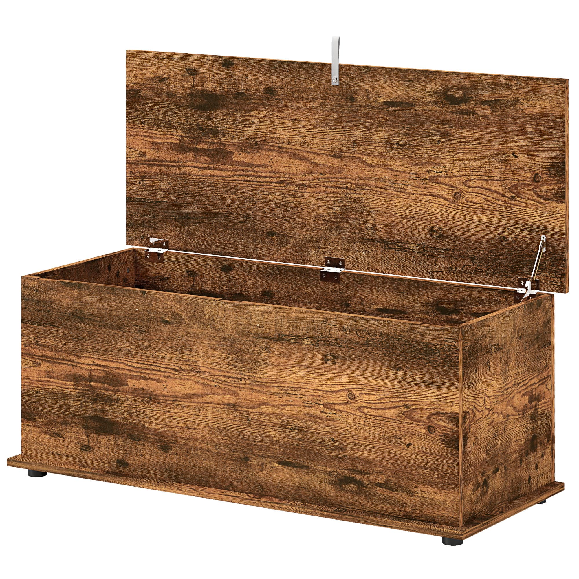 HOMCOM Banquette Coffre Capacité 60 kg pour Chambre à Coucher et Entrée, en Bois, 100x40x40 cm, Marron