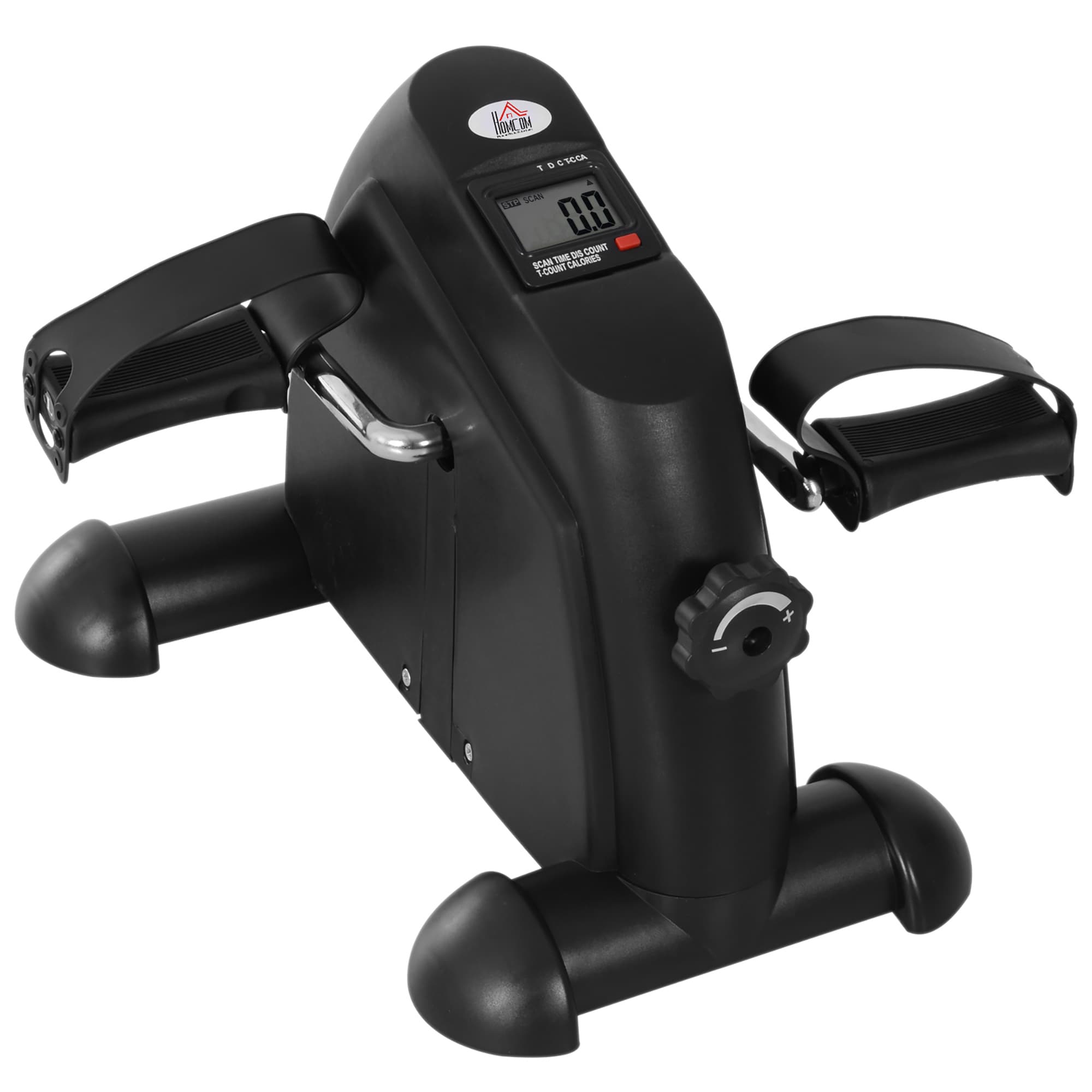 HOMCOM Mini vélo d'appartement pour jambes bras appareil de fitness avec écran LCD 35 x 40 x 31 cm noir