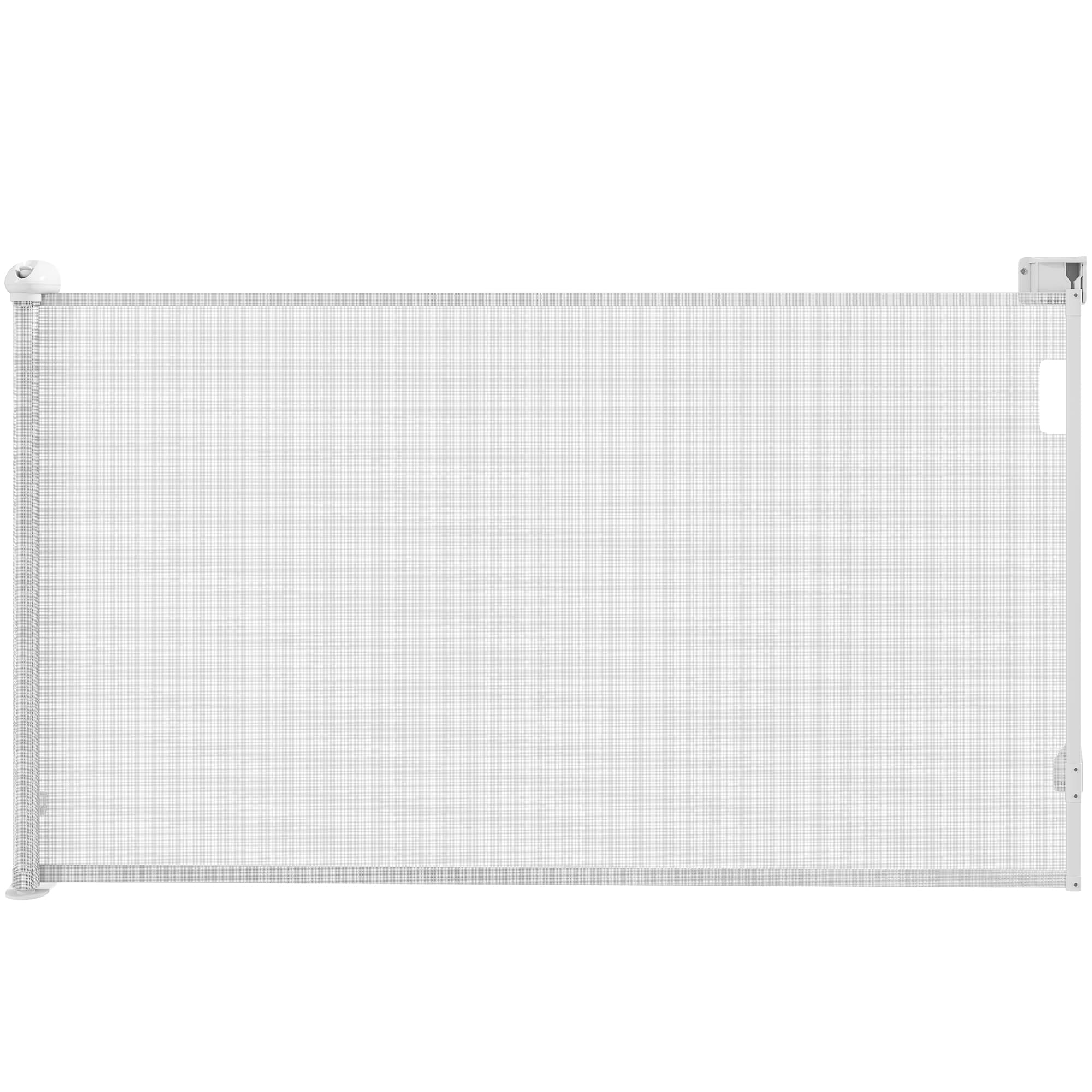 PawHut Barrière rétractable pour chien de 0 à144 cm verrouillage automatique - blanc