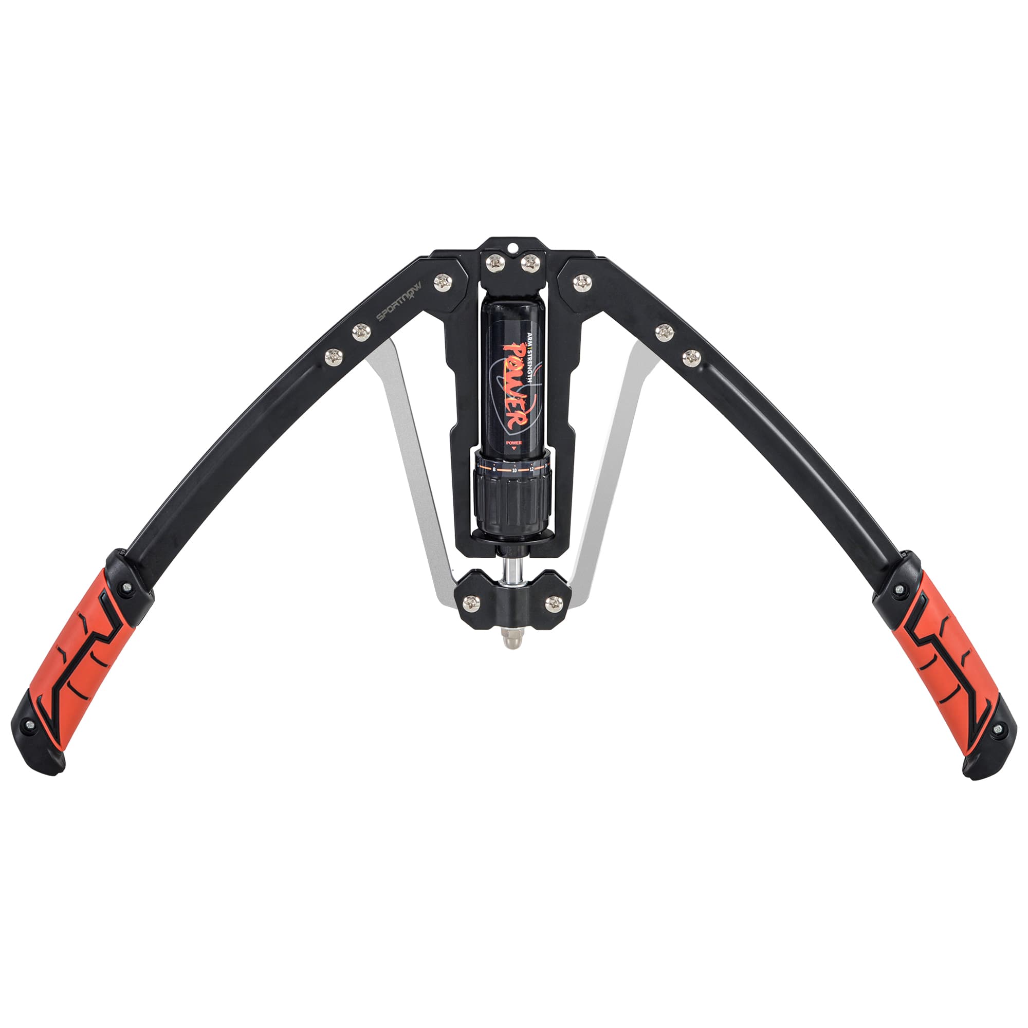 SPORTNOW Musculation avant bras barre twister réglable 10-200 kg réglable exerciseur à puissance hydraulique 43 x 16 x 5 cm noir