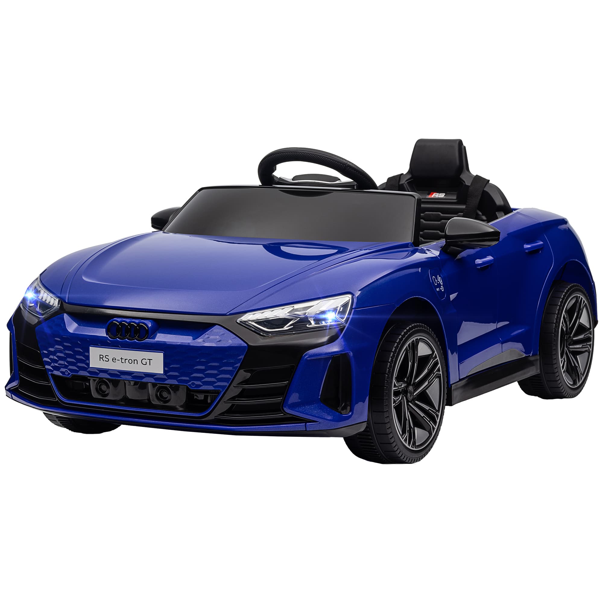 HOMCOM Voiture véhicule électrique enfant 12 V - télécommande parentale - effets sonores, lumineux - Audi RS E-tron GT bleu