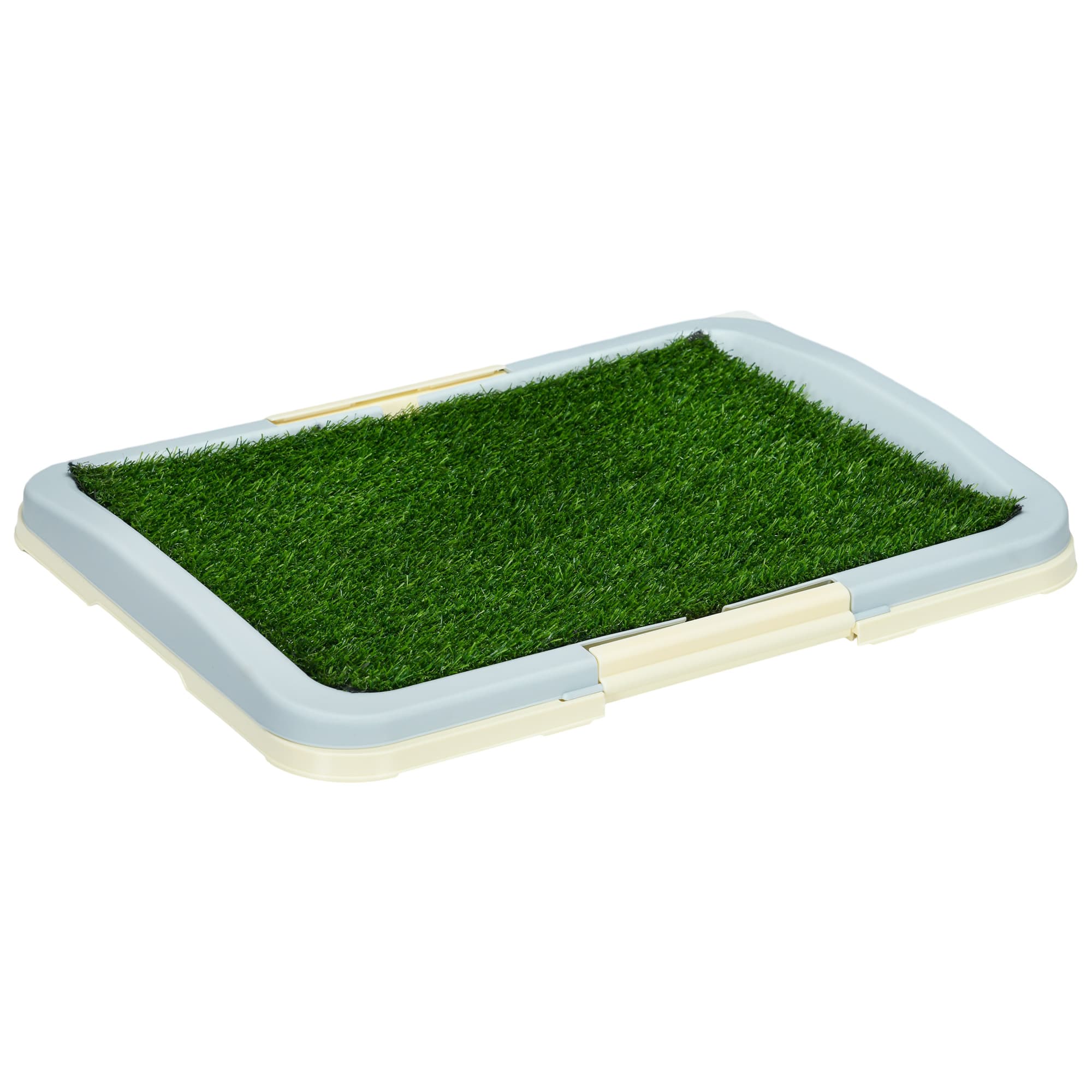 PawHut Toilette pour chien tapis d'apprentissage du pipi avec gazon artificiel plateau et panneau grillagé