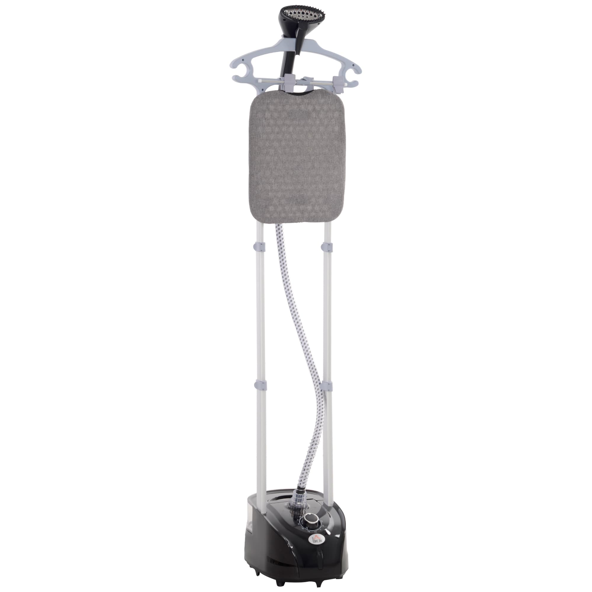 HOMCOM Défroisseur vapeur vertical 1950 W 32g/min, réservoir d'eau 2 L, tige télescopique, 11 températures réglables, noir