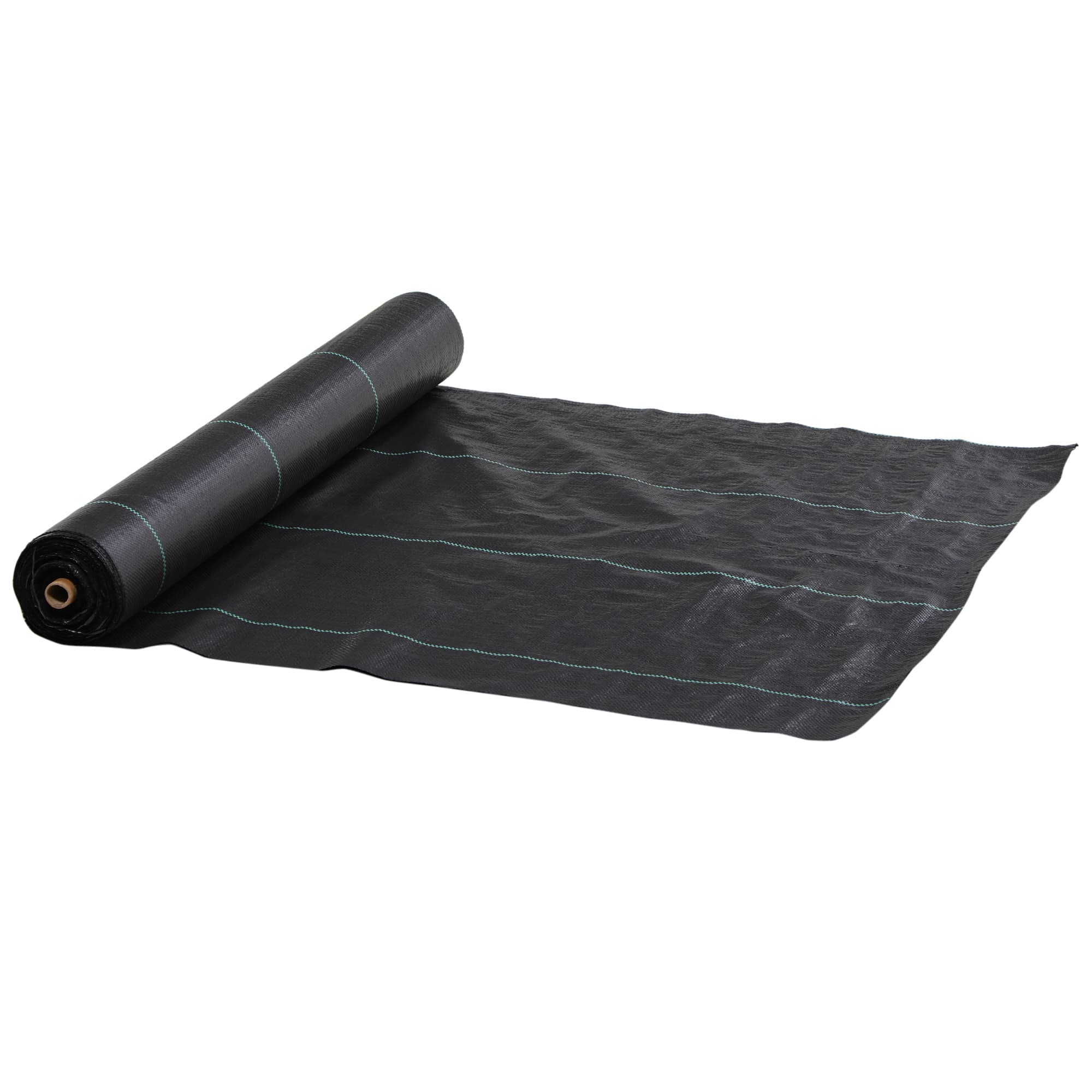 Outsunny Toile de paillage géotextile de paillage contre les mauvais herbes 100 x 2 m résistant aux déchirures polypropylène noir