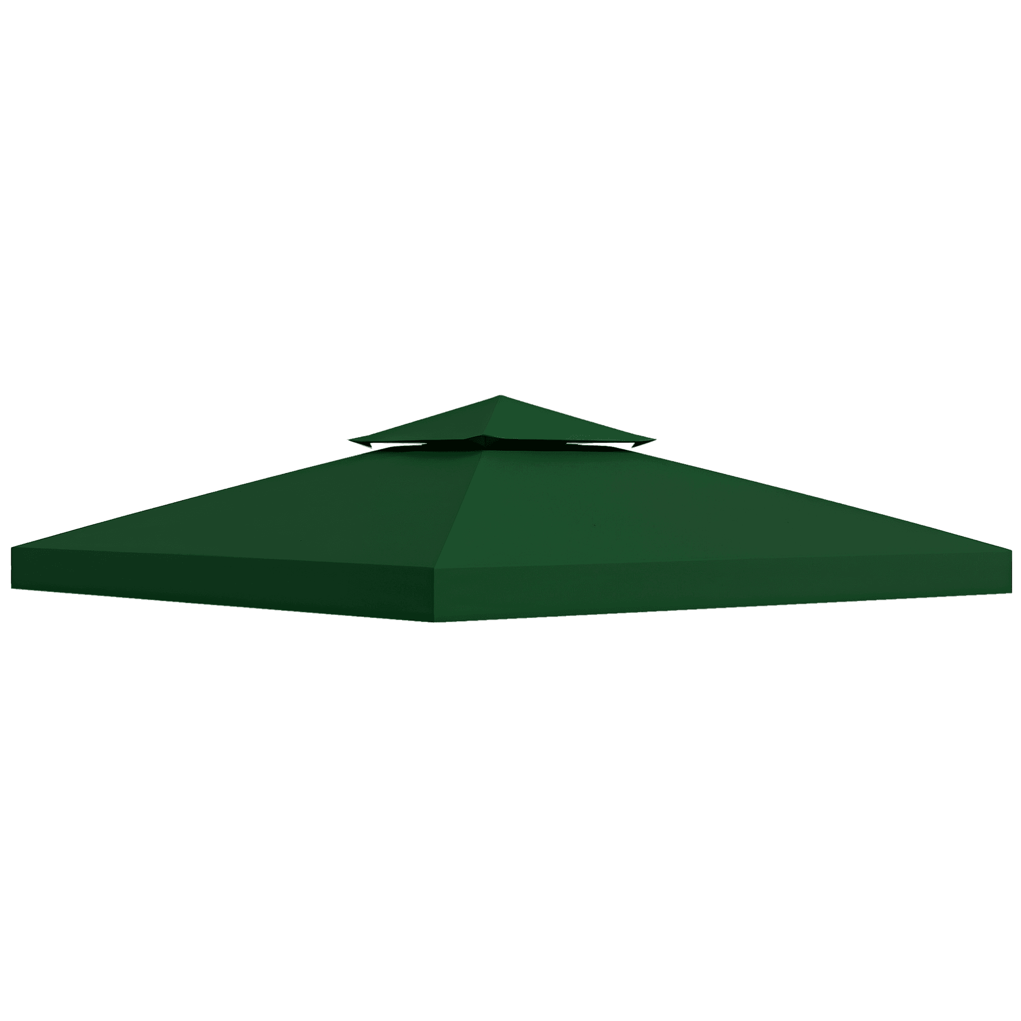 HOMCOM toile de rechange pour tonnelle toile de pavillon 3x3 imperméable vert foncé Aosom France