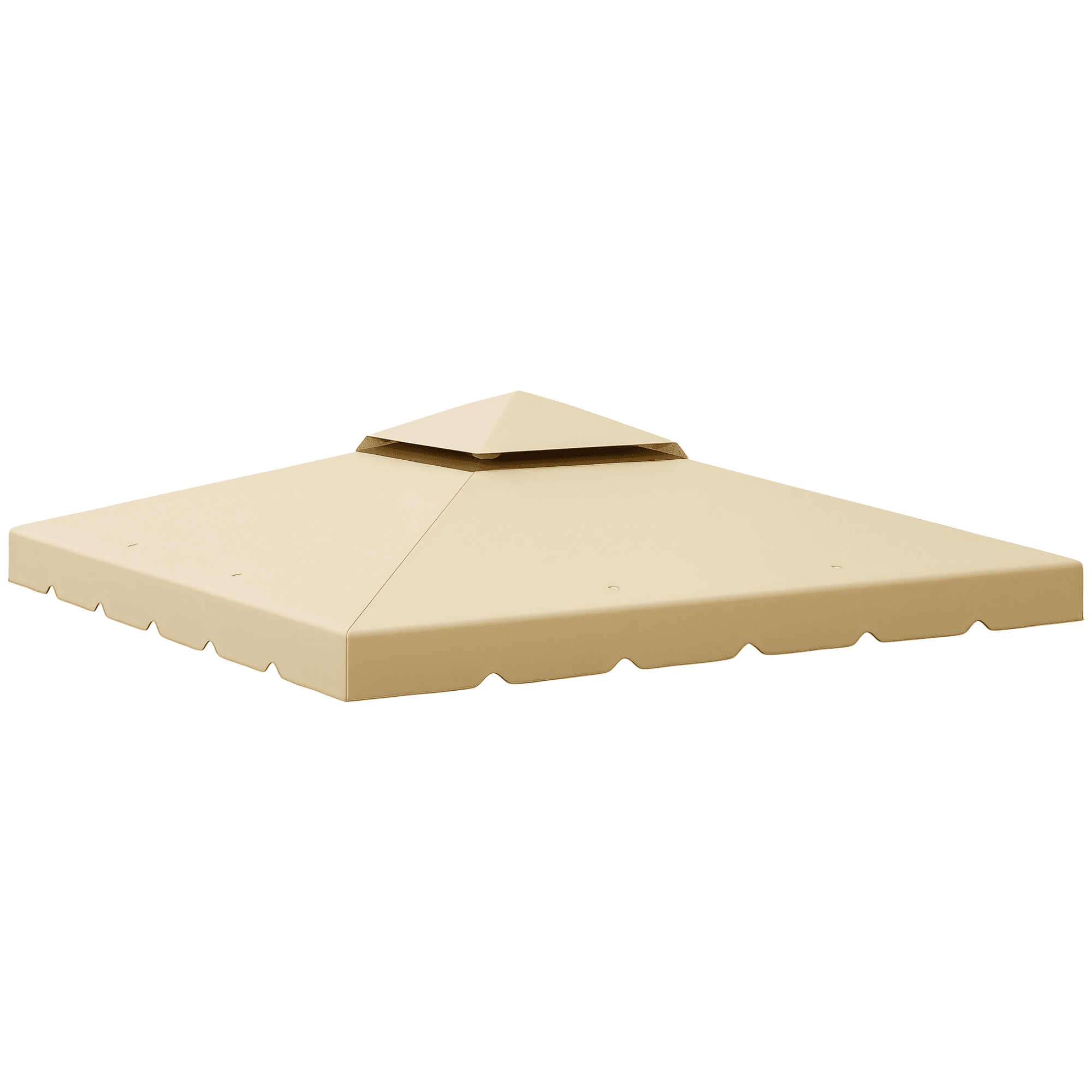 Outsunny Toile de rechange pour pavillon tonnelle tente toit de remplacement gazebo de jardin tissu polyester 2,96 x 2,96 m beige Aosom France