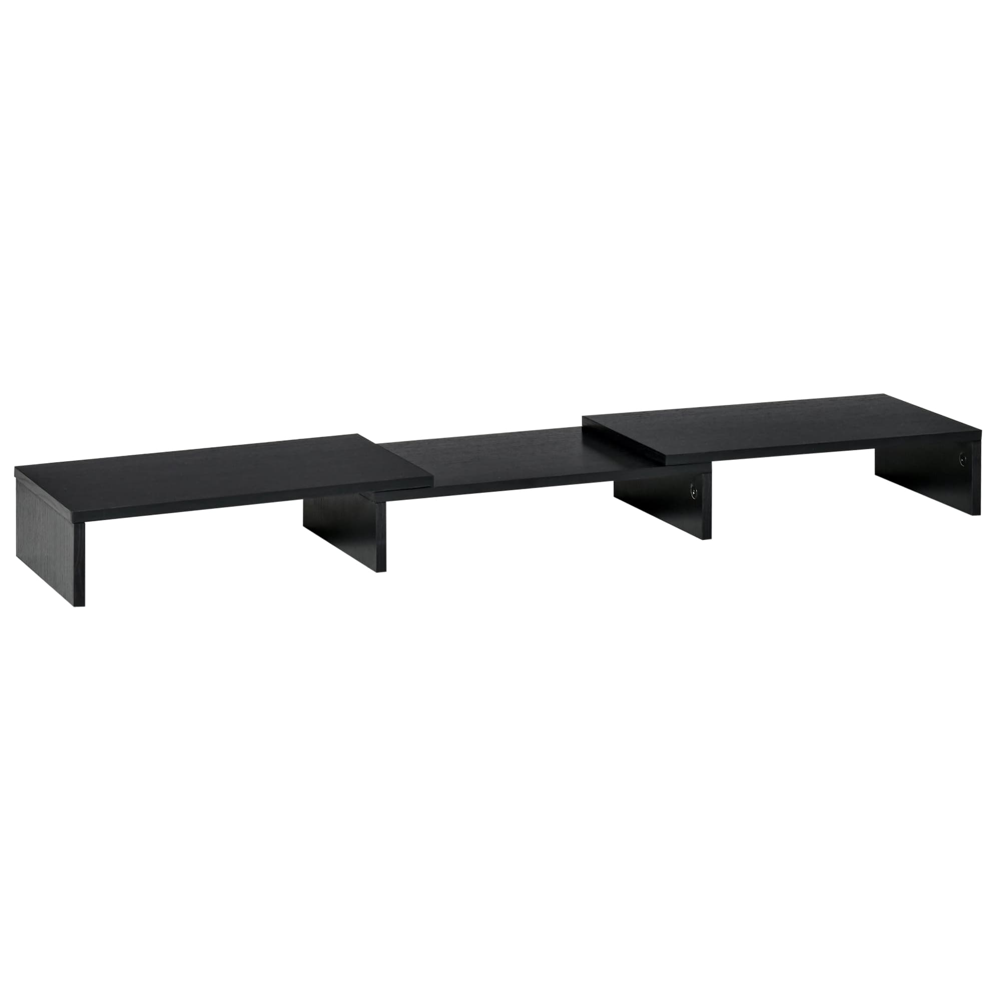 Vinsetto Rehausseur écran PC extensible, longueur réglable de 80-117 cm, pour ordinateur portable, ordinateur, PC, noir
