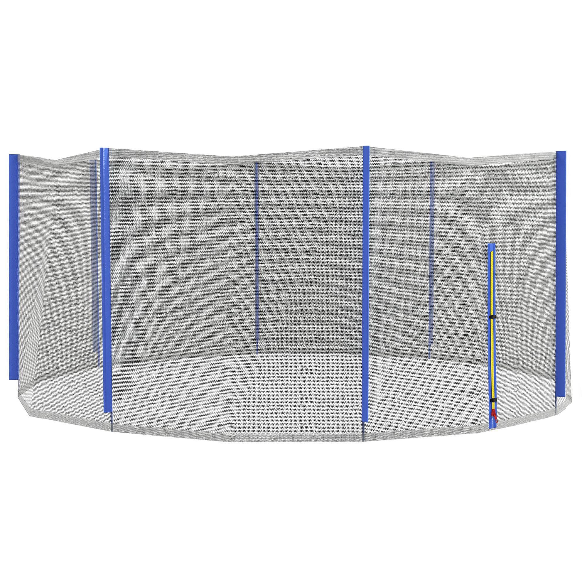 SPORTNOW Filet de Remplacement Trampoline Ø 366 cm 8 Poteaux Entrée Zippée Sécurité Aosom France