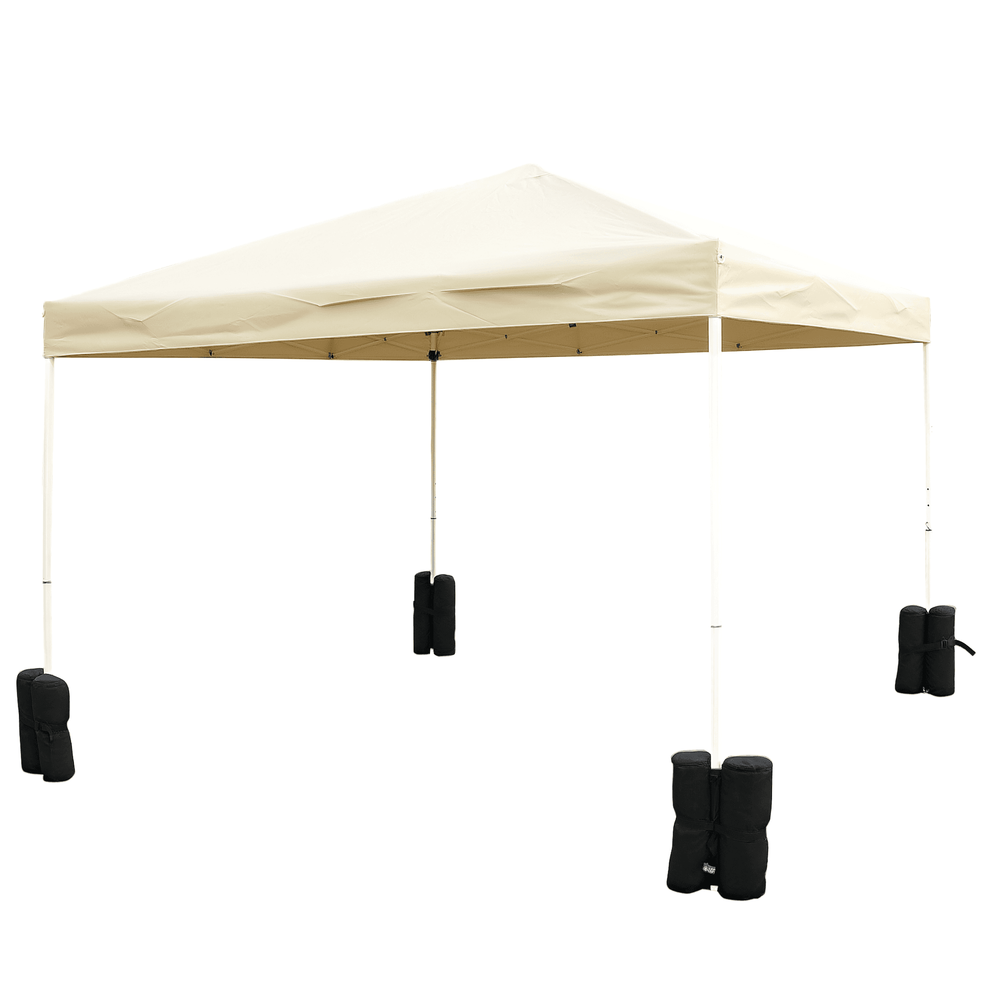 Outsunny Lot 4 sacs de lestage de fixation pour tonnelle parasol pavillon volume max. 15kg noir