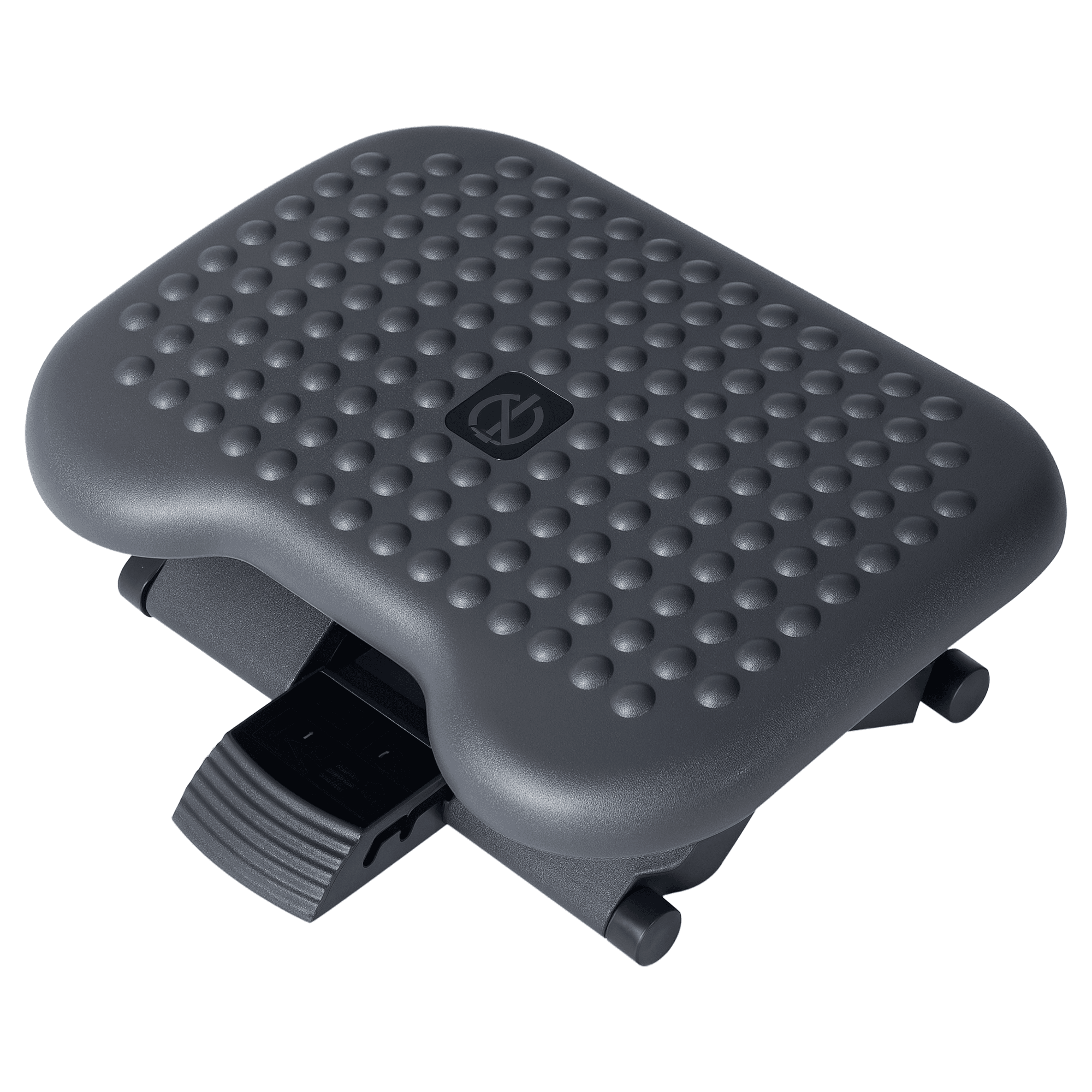 HOMCOM Repose-pieds ergonomique de bureau Inclinaison réglable de 0° à 30° hauteur ajustable à 3 niveaux gris noir