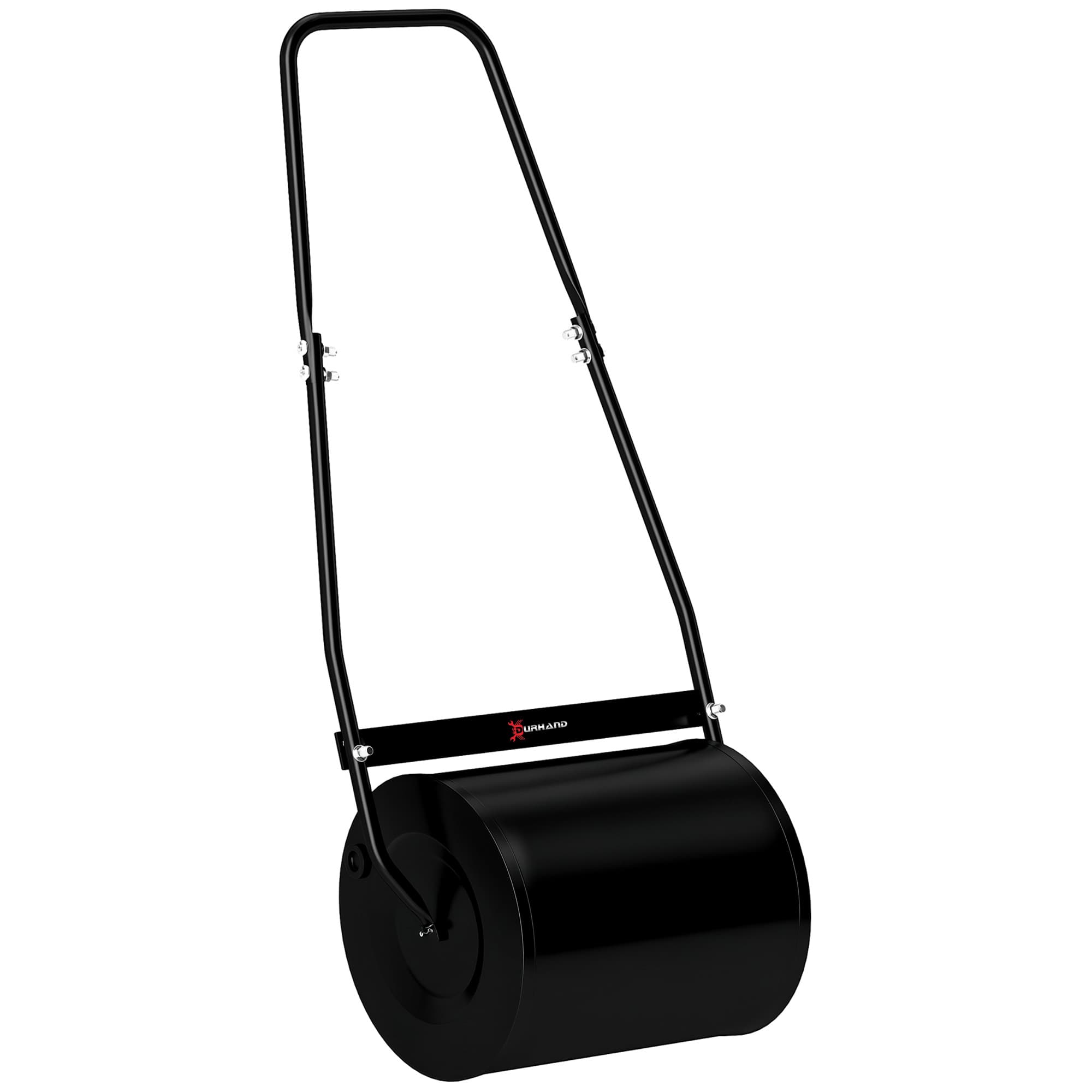 DURHAND Rouleau à Gazon Jardin en Acier avec Poignée Lestage Max. 30 L 47 x 32 x 105 cm Noir aosom france