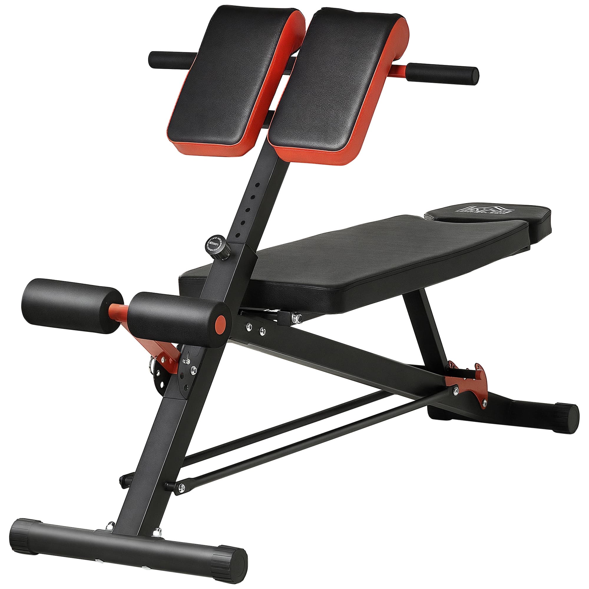Homcom Banc de Musculation Banc de Poids Gymnastique à Domicile Bureau Multifonction Dossier Réglable en 3 Positions Acier