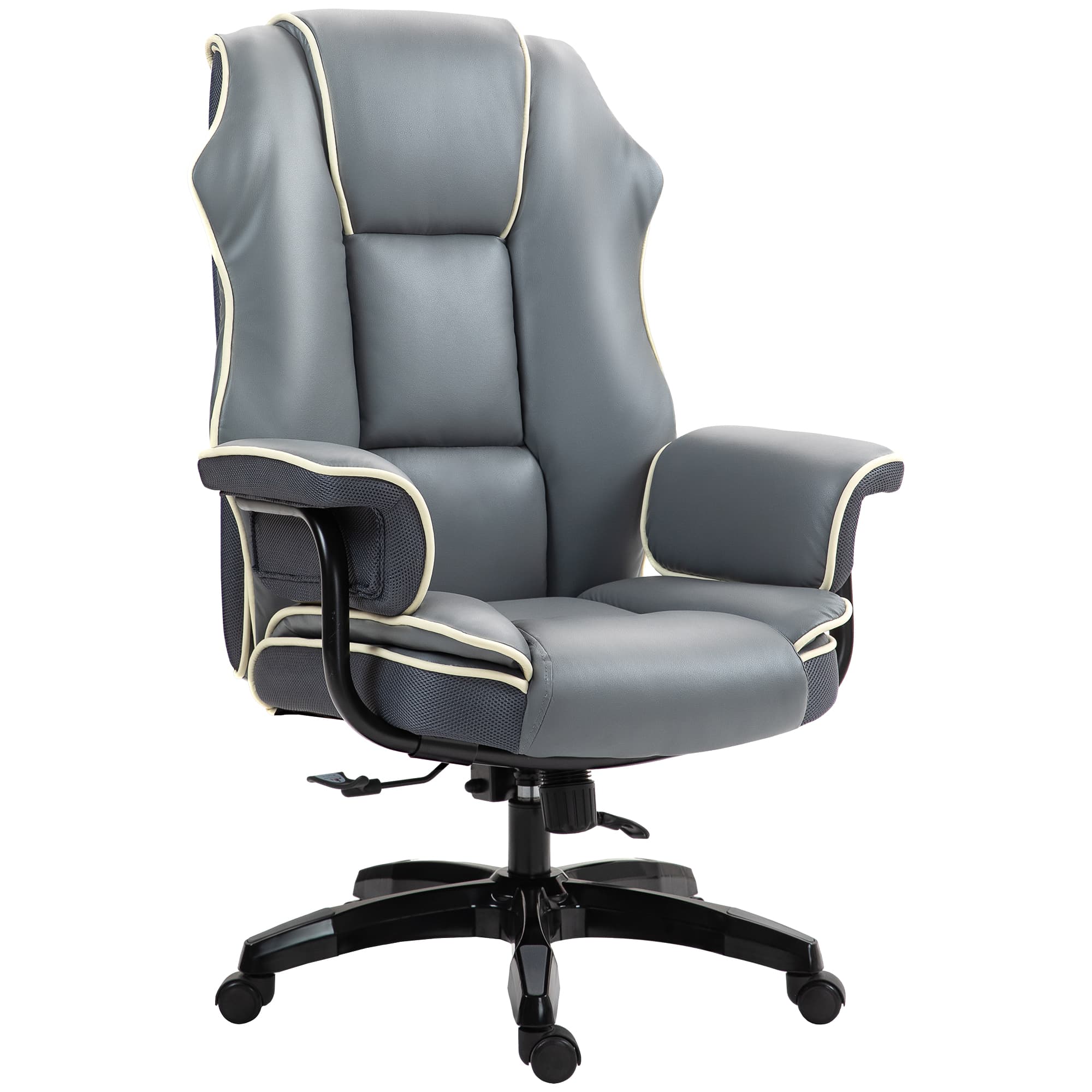 Vinsetto Fauteuil de Bureau Gamer Chaise de bureau Ergonomique Hauteur réglable Dossier Bascule et Inclinable Pivotante à 360°