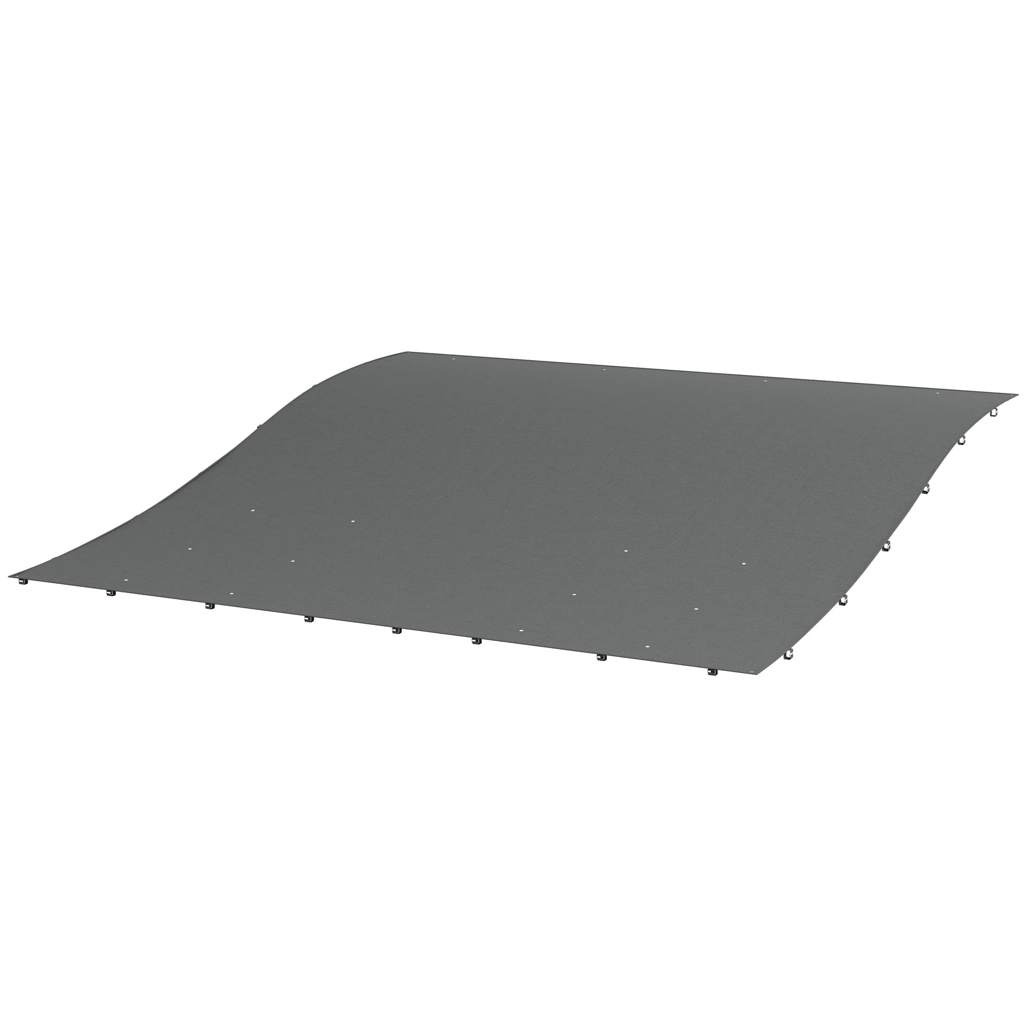 Outsunny Telo di Ricambio per Pergola da Giardino 3x3 m avec 16 Trous de Drainage, 297x297 cm, Gris