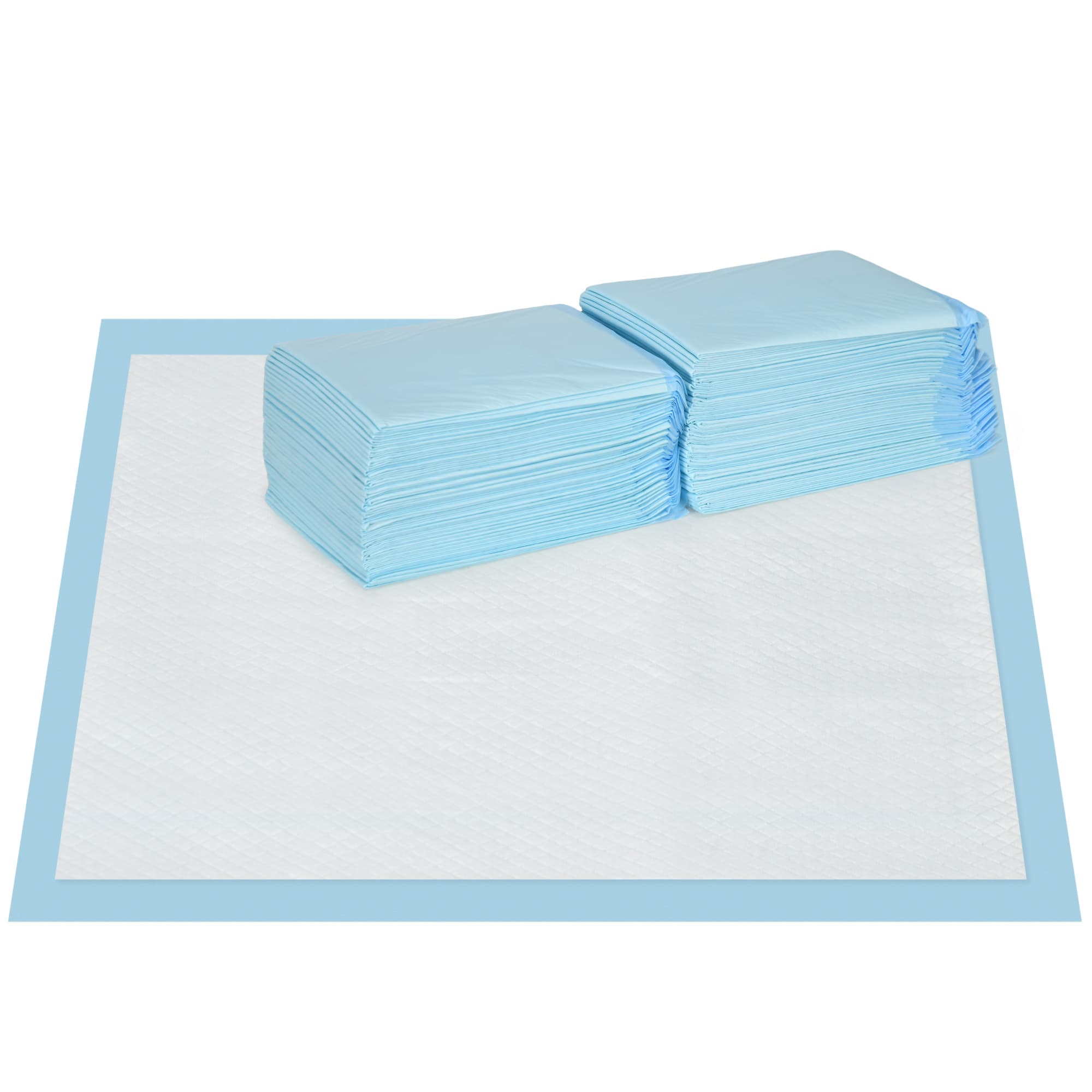 PawHut Lot de 80 tapis d'entraînement pour chien, étanche, 6 couches avec surface à séchage rapide, protection, 60 x 60 cm