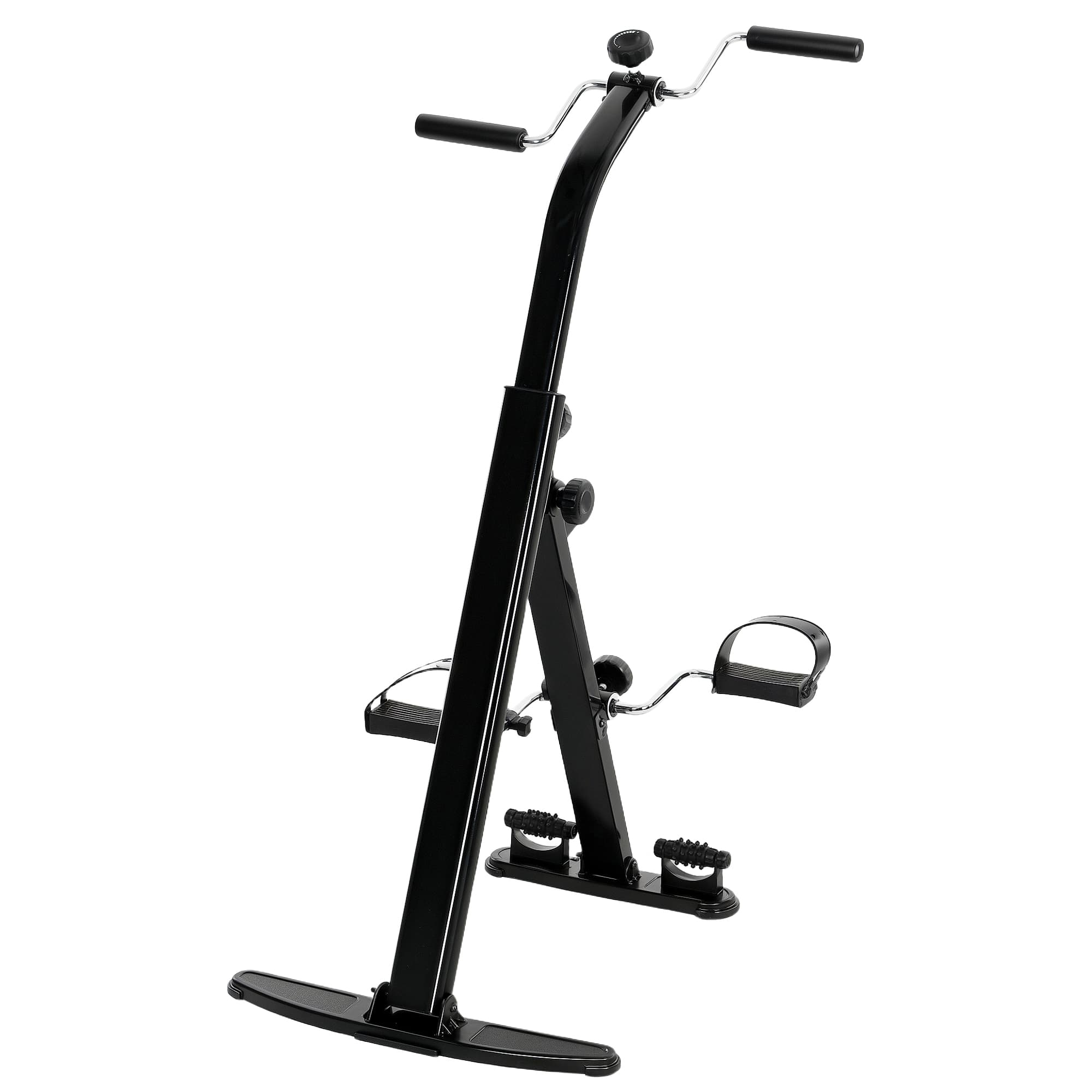 SPORTNOW Cyclette pour la Réadaptation des Jambes et des Bras Pliable, Écran LCD et Guidon Réglable en Hauteur, Noir
