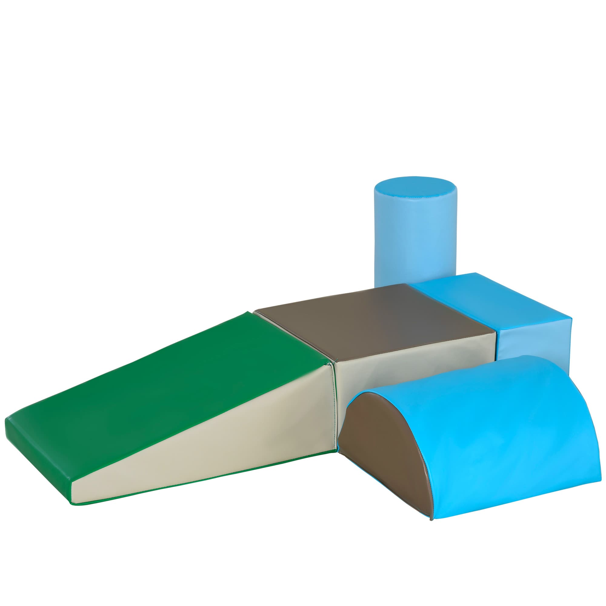 HOMCOM 5PCS Module motricité bébé parcours motricité bébé en mousse EPE pour enfants d'âge préscolaire, multicolore