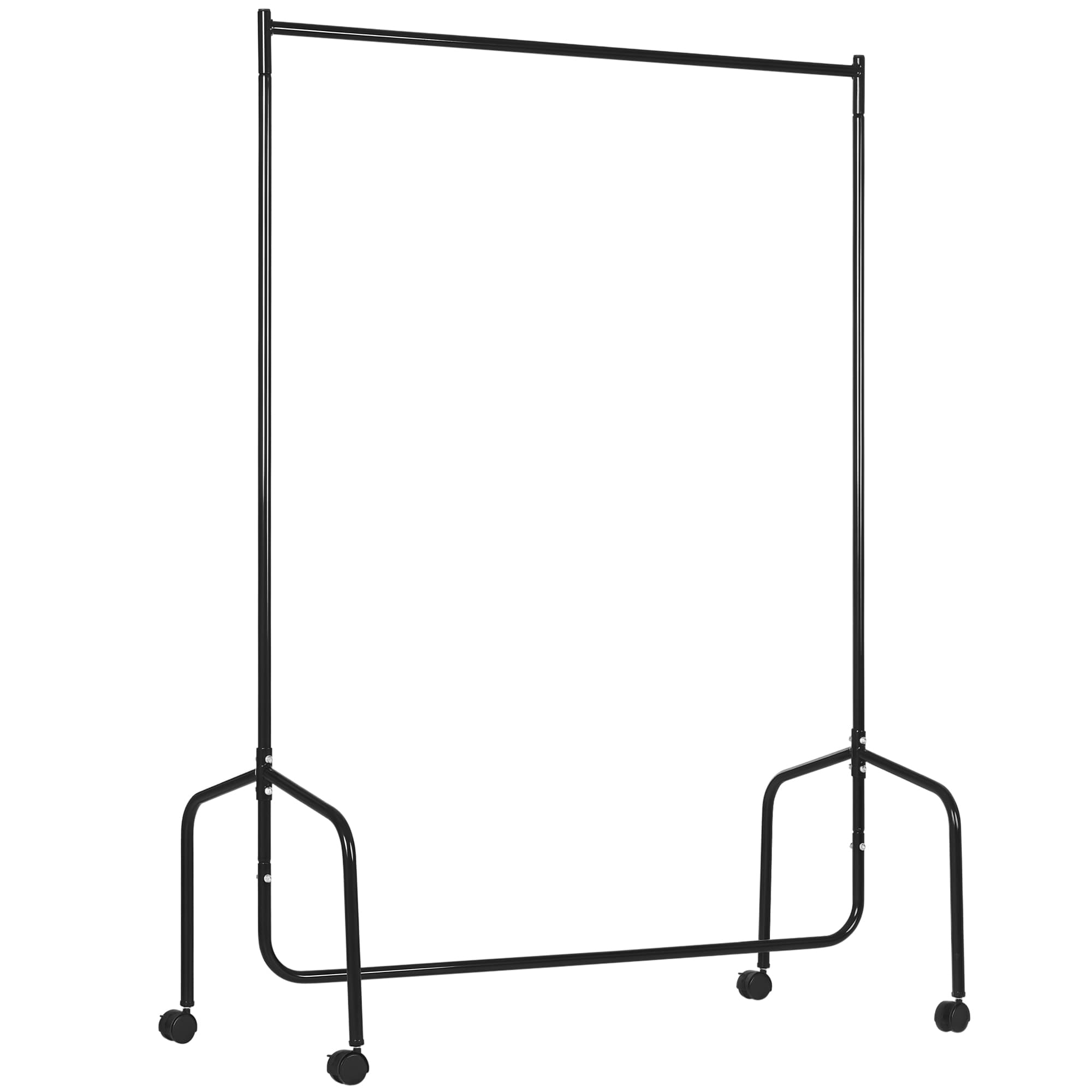 HOMCOM Penderie Acier Noir Charge Max 140 Kg 120Lx60lx170H cm Aosom France