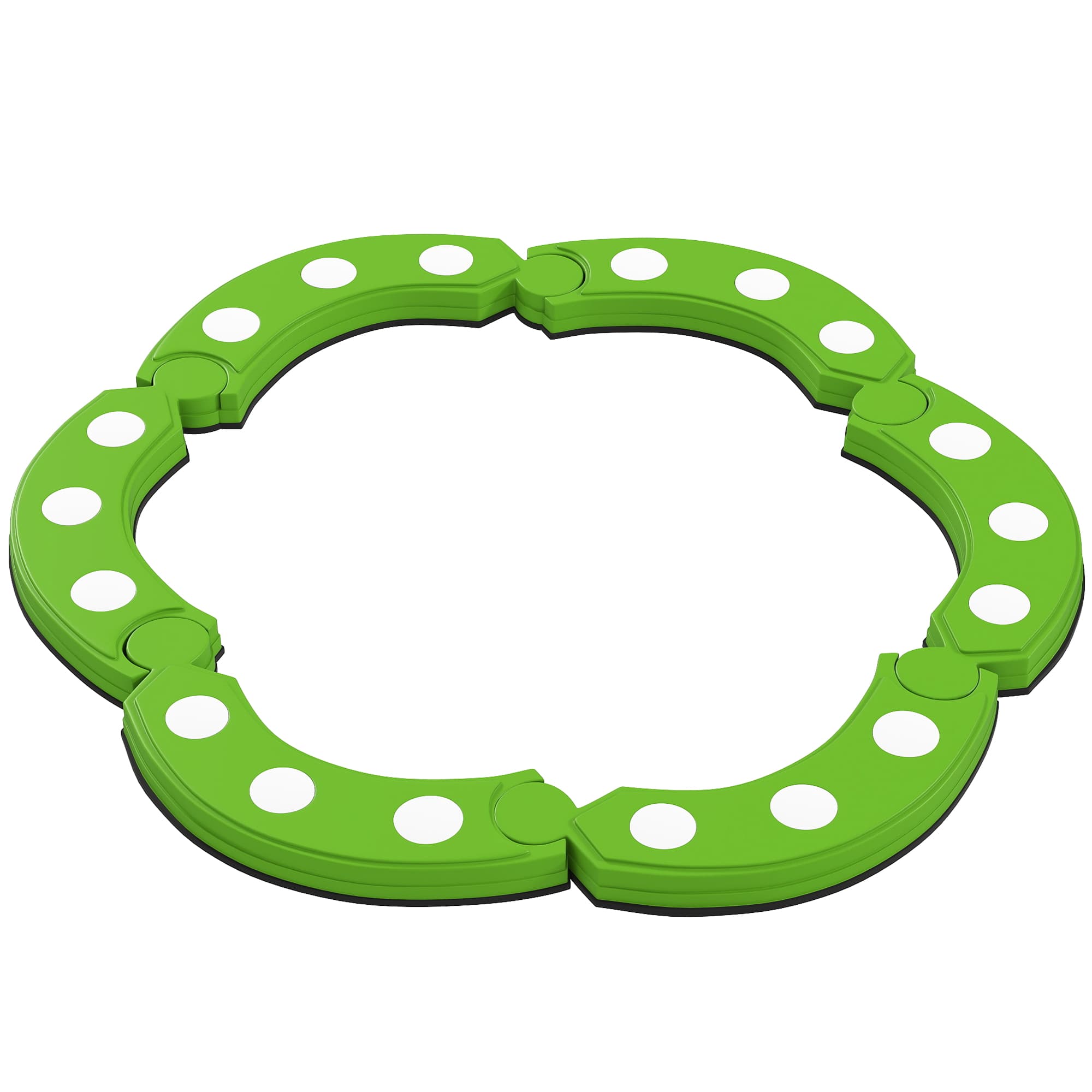 AIYAPLAY Barre d'Équilibre pour Enfants de +3 Ans avec 6 Pierres d'Équilibre Points Tactiles pour Intérieur et Extérieur Vert