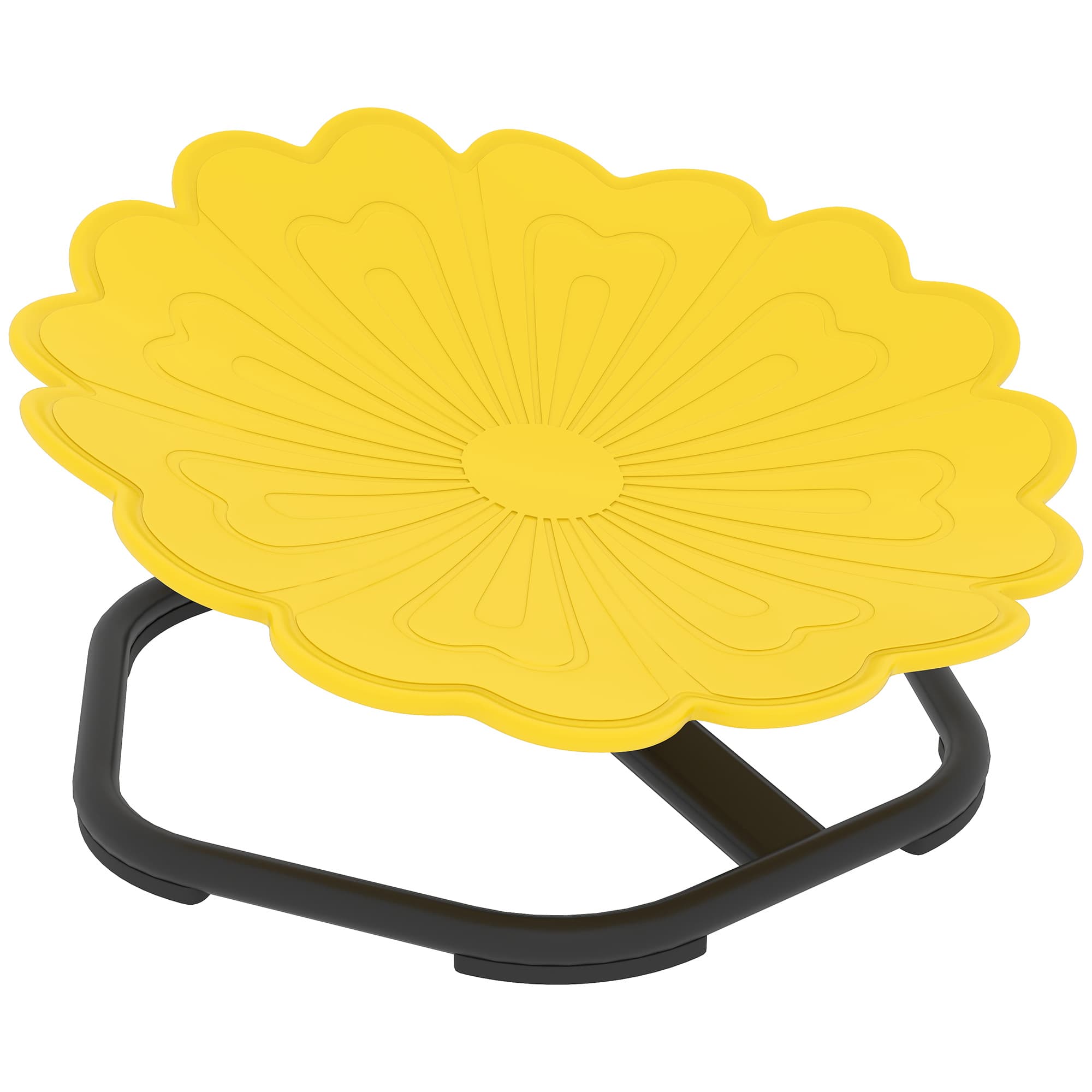 AIYAPLAY Chaise pivotante sensorielle pour enfant, siège pivotant pour l'entraînement de l'équilibre et de la coordination, jaune